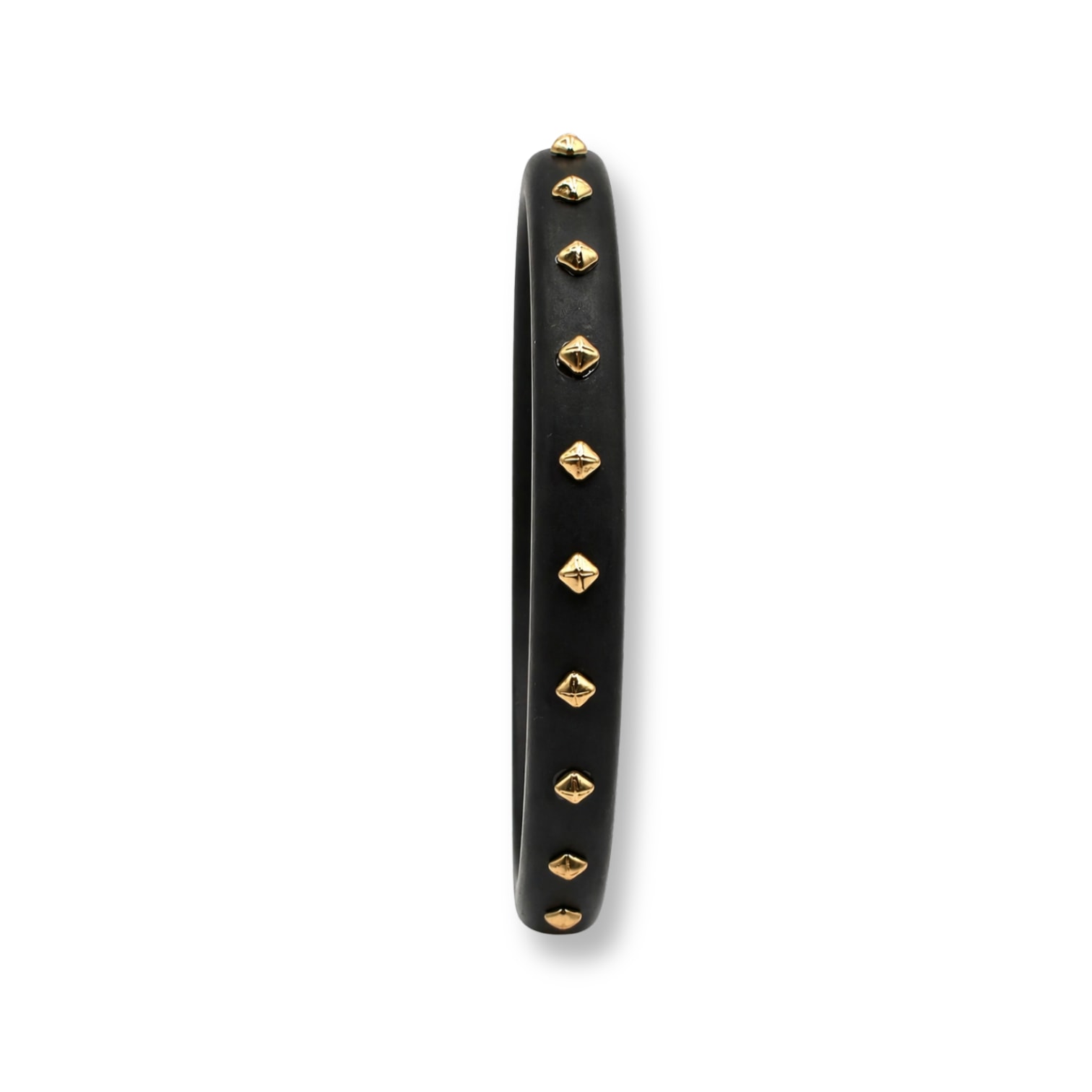 Michael Nash Jewelry Women's Clementine Studded Matte Black Resin Bangle