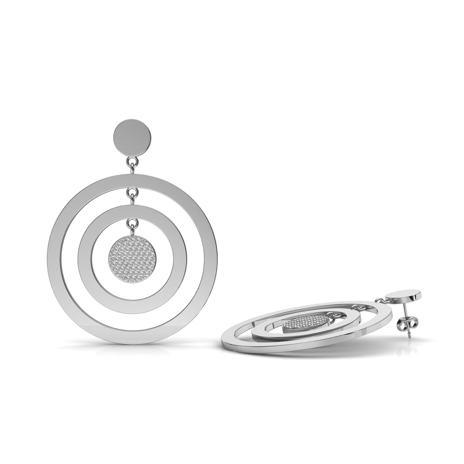 Women’s Cannes Earrings - Silver Sara Shala Design