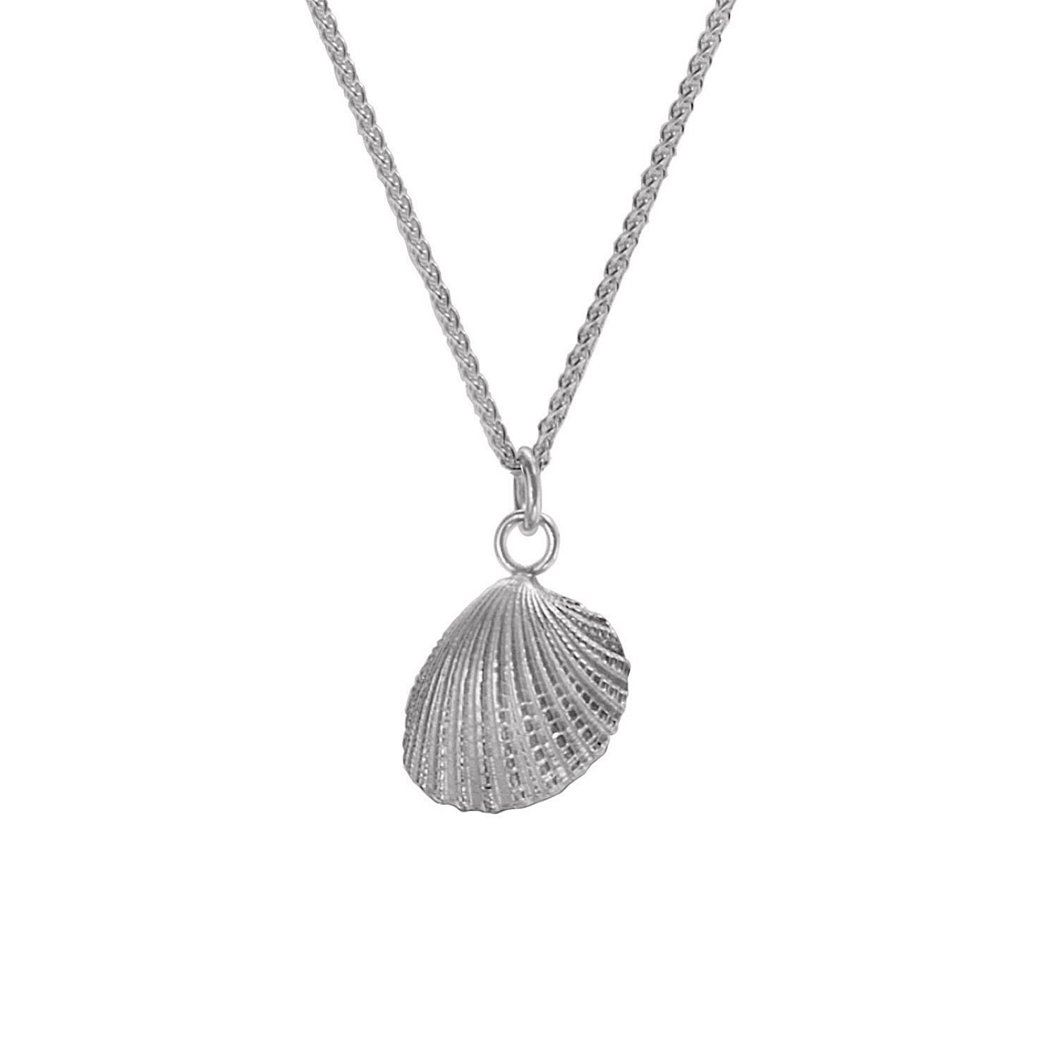 Women’s Cockle Shell Charm Necklace - Silver Wild & Fine Jewellery