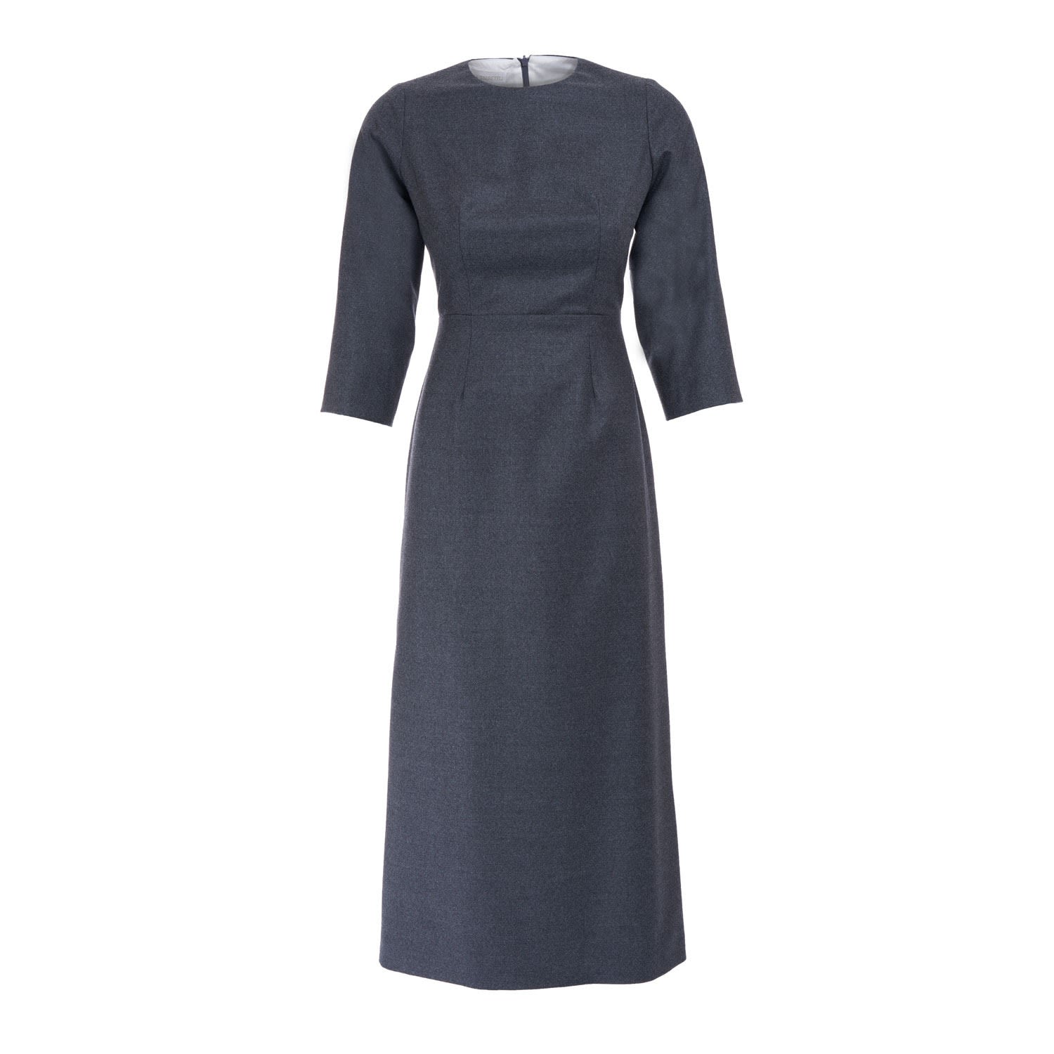 Shop Sofia Tsereteli Women's Grey Formal Dress In Wool
