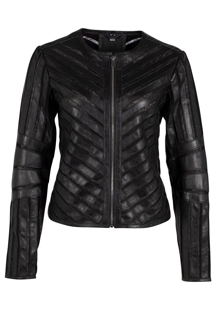Mauritius Women's Tila Rf Leather Jacket, Black In Black