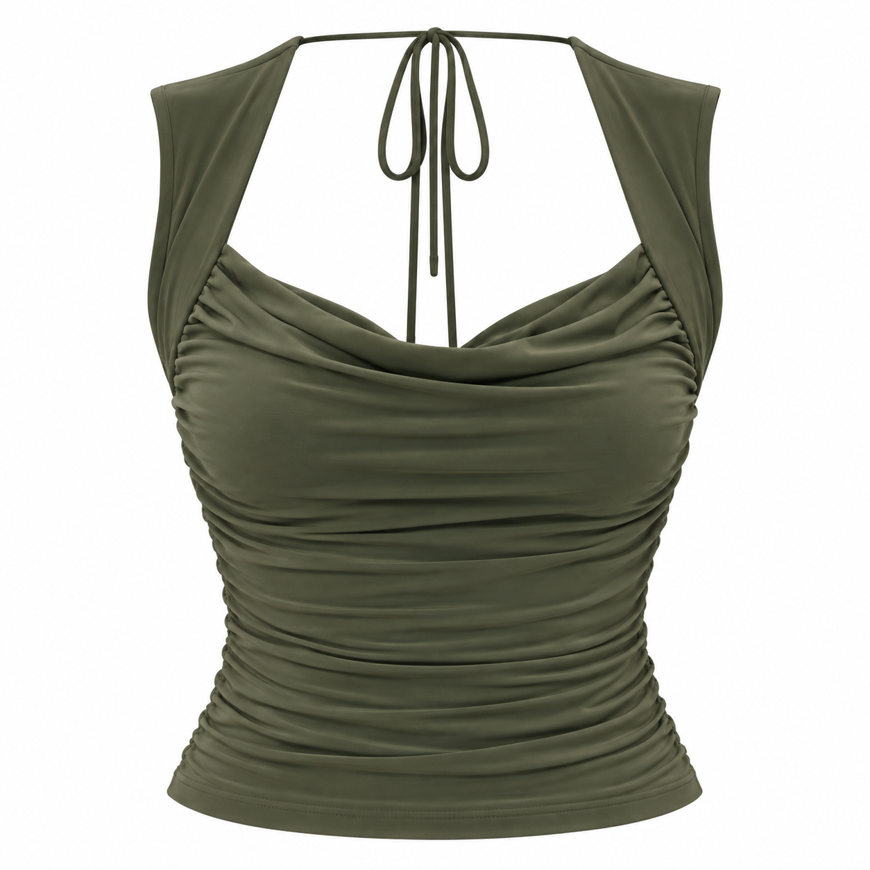 トップス KISHIDAMIKI backless haness Anise Backless & Bra Friendly Top - Khaki | Monice London | Wolf