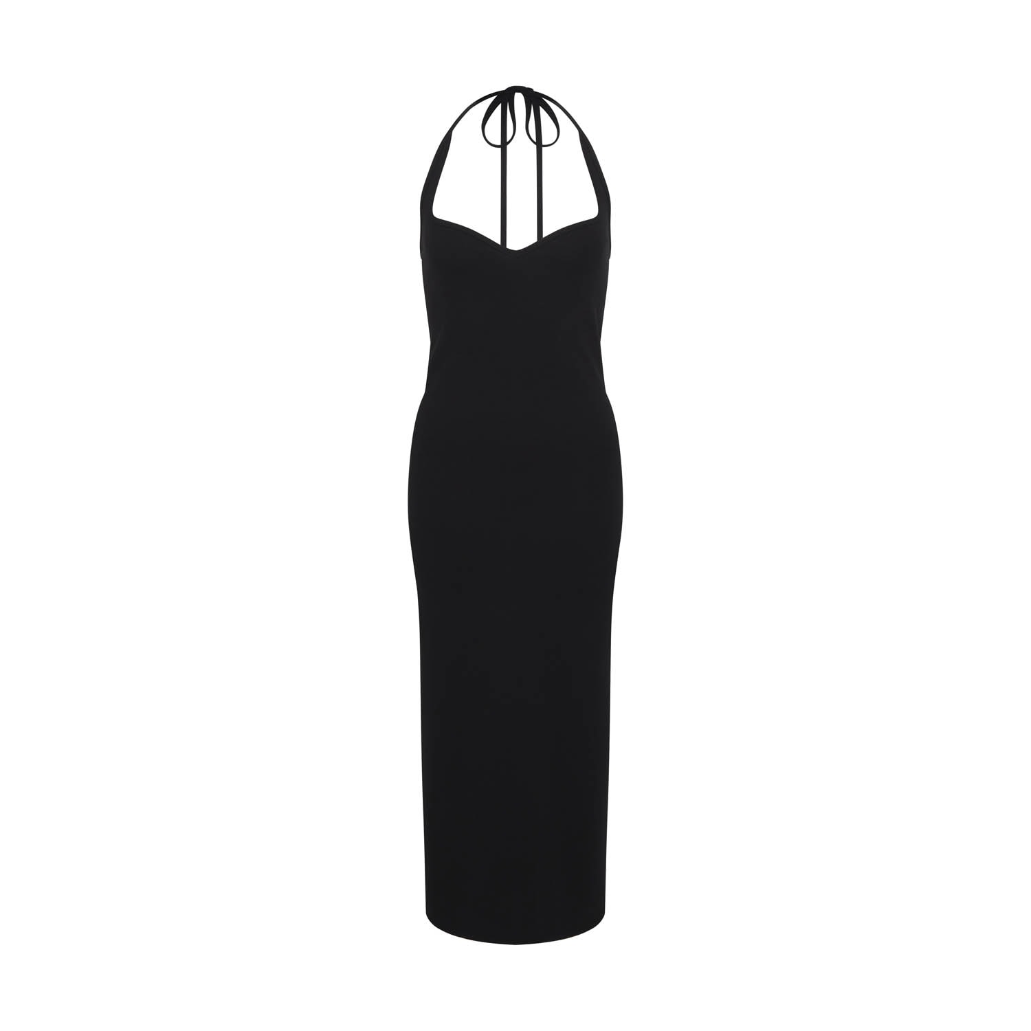 Frolickers Women's Convertible Sweetheart Black Dress - Halter & Asymmetric In Black