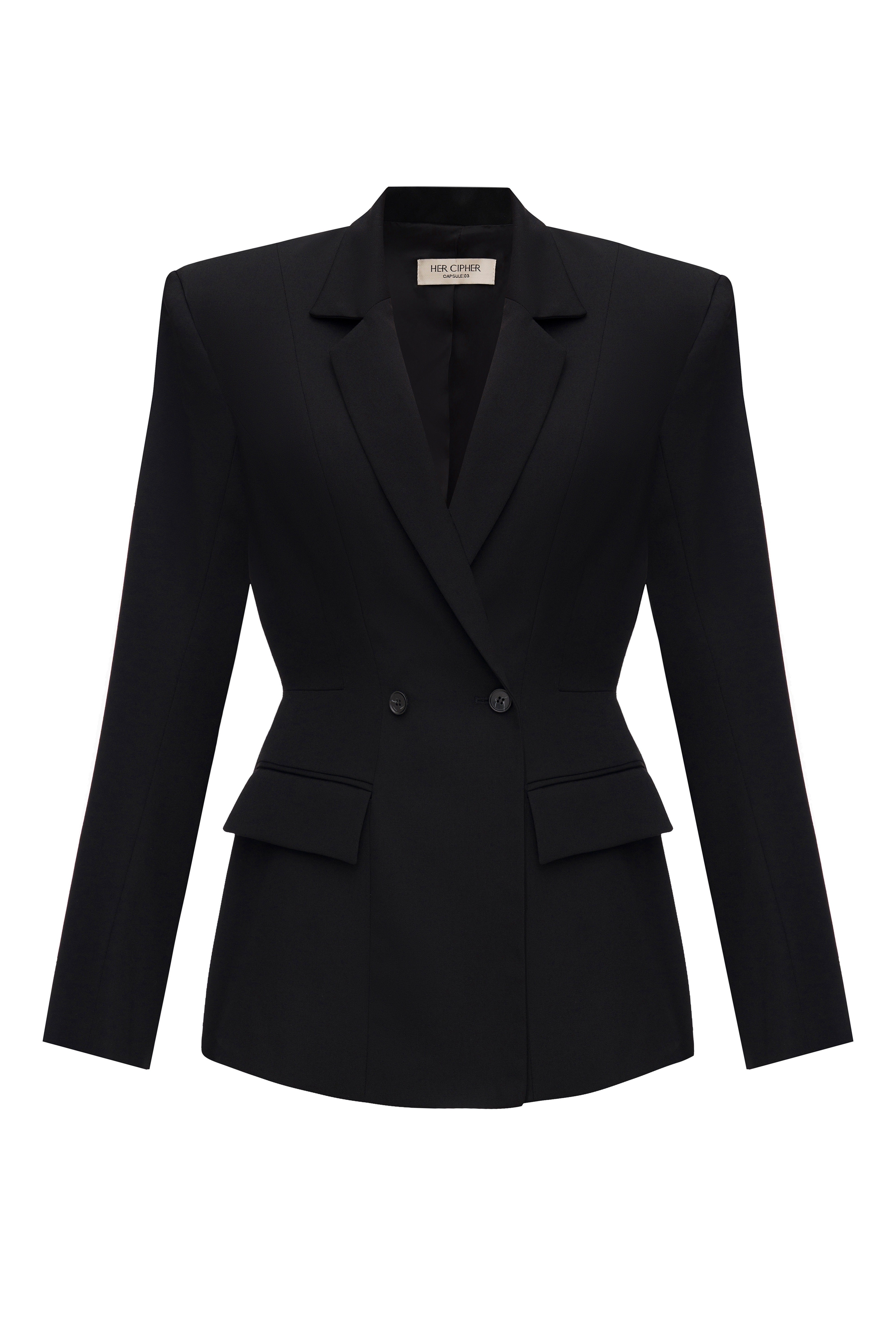 Women's Black Empire Blazer | Extra Small | Her Cipher