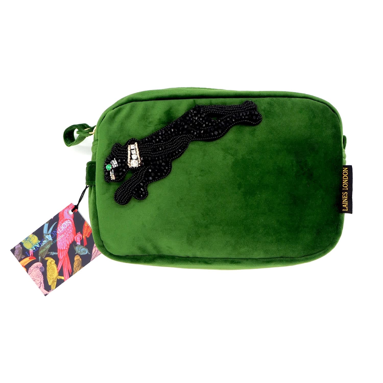 green velvet bag