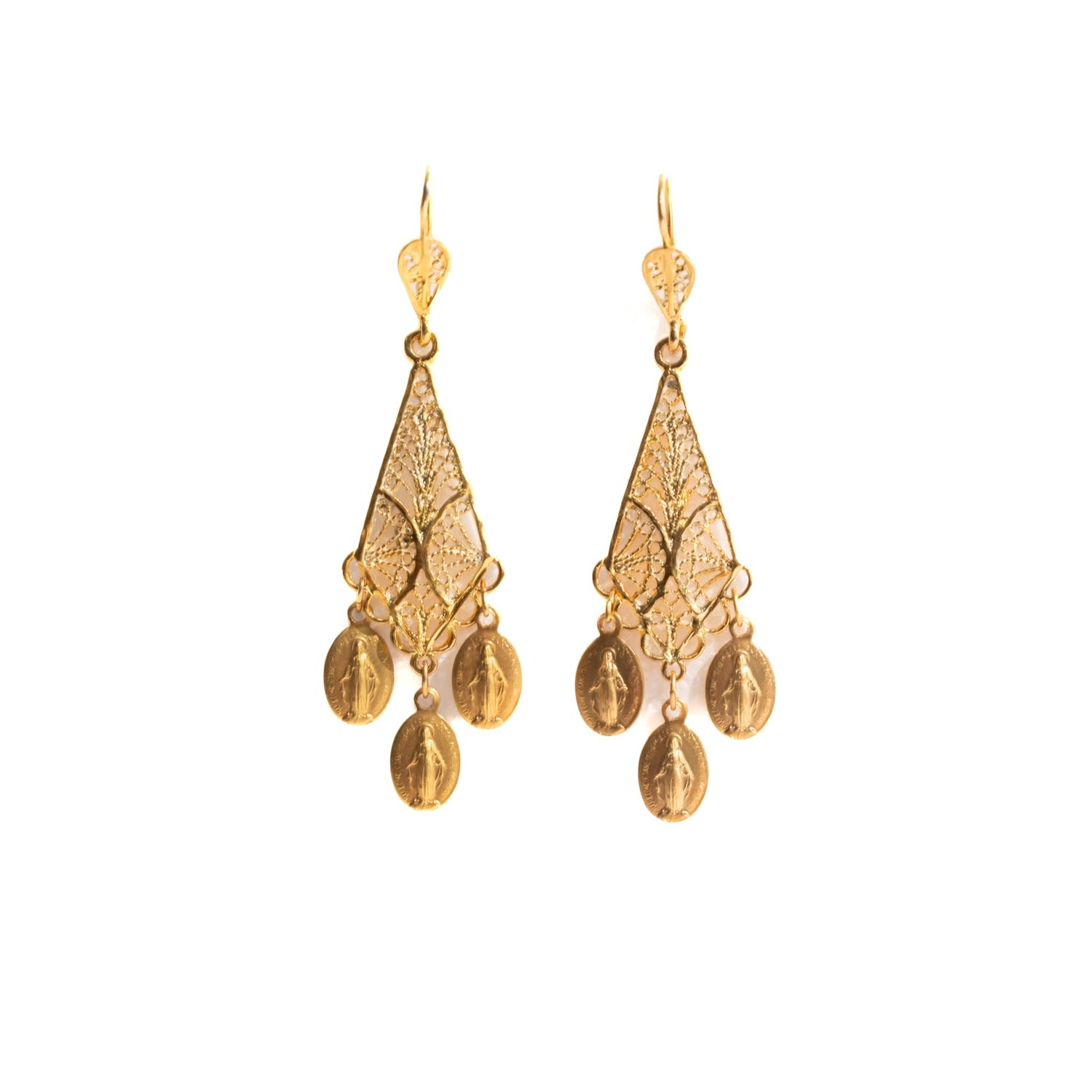 Women’s Gold Alchemy Chandelier Earrings Good Tidings Style