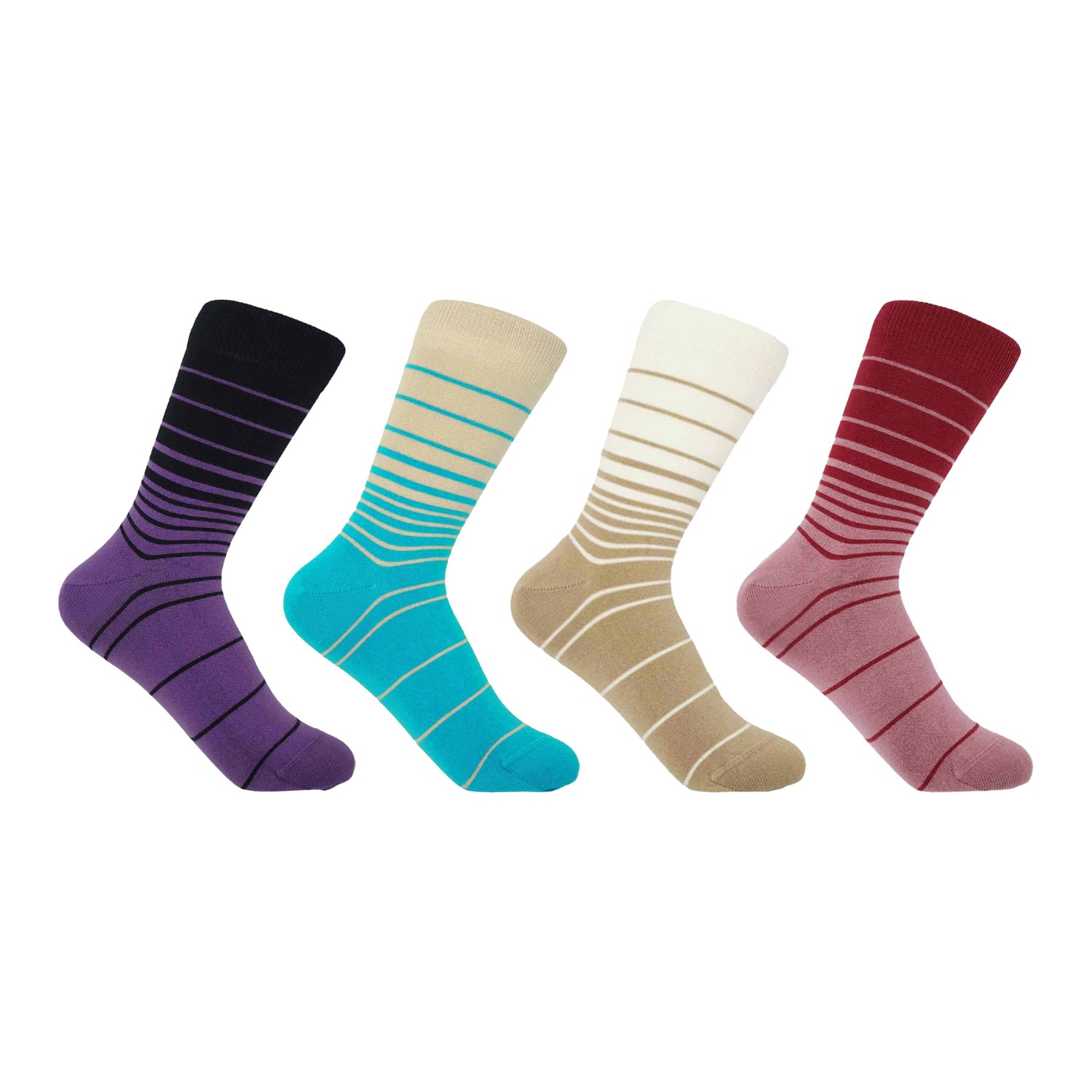 Peper Harow - Made In England The Retro Stripe Women's Set In Beige/blue/purple