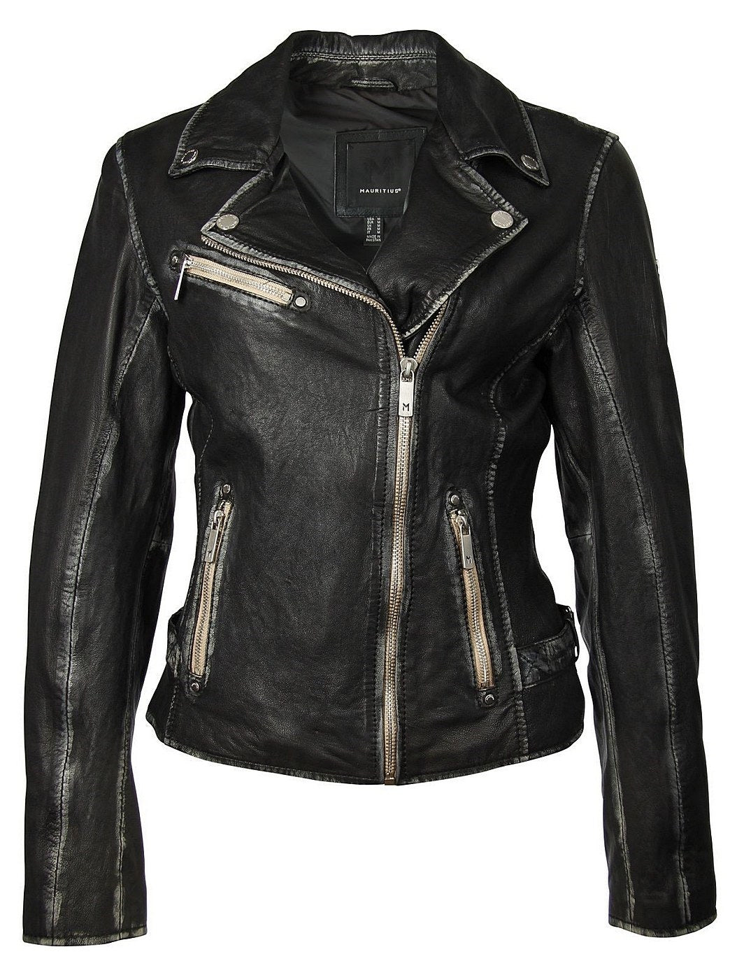 Mauritius Women's Sofia Rf Leather Jacket, Black