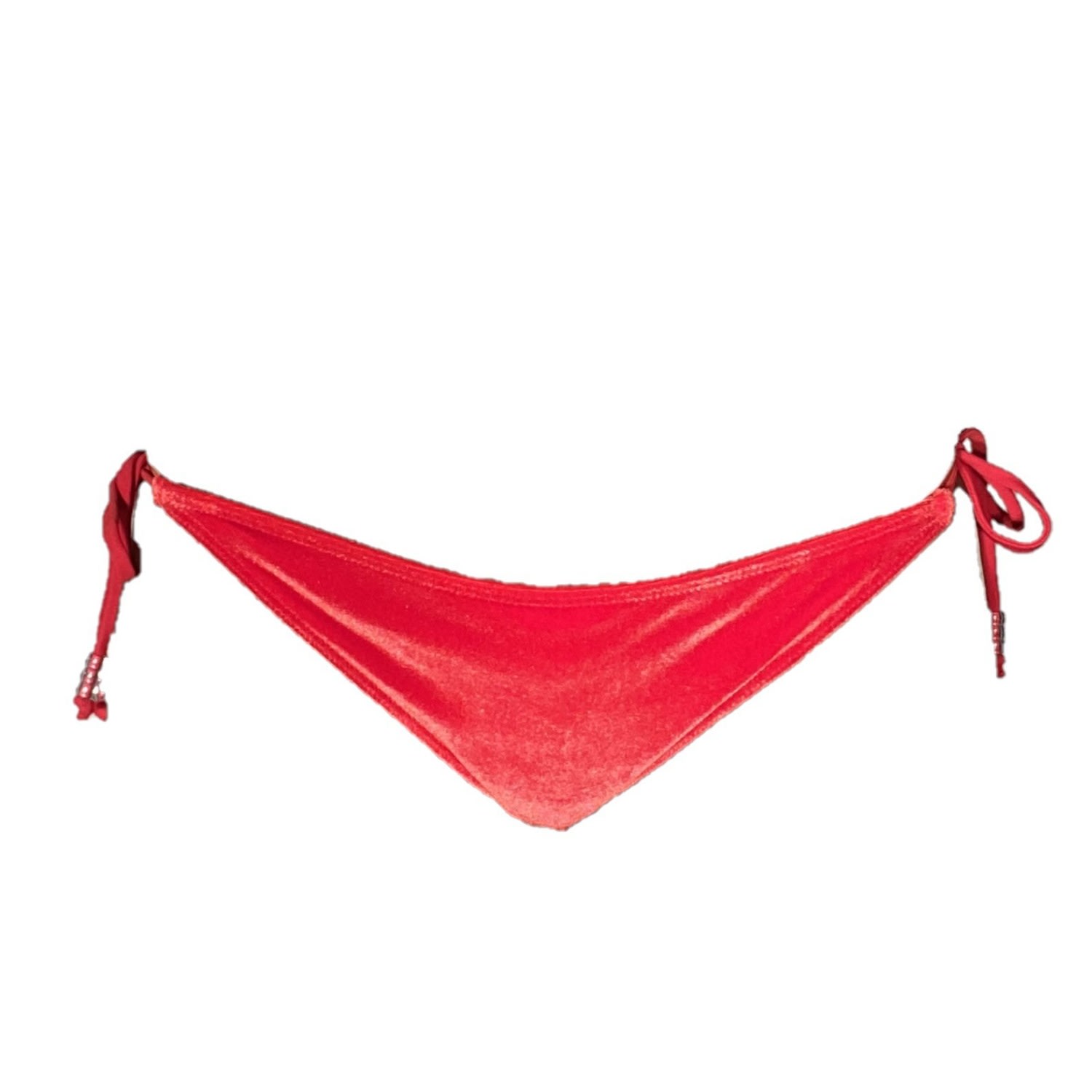 Women’s Copa Thong Bikini Bottom - Red Velvet Small Brasini Swimwear