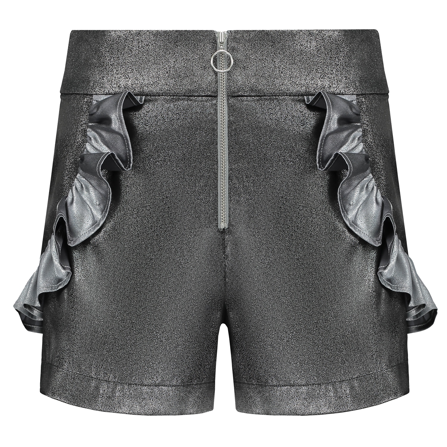 Grey / Silver Endless Summer Shorts, Polyester, In Silver Large Blonde Gone Rogue