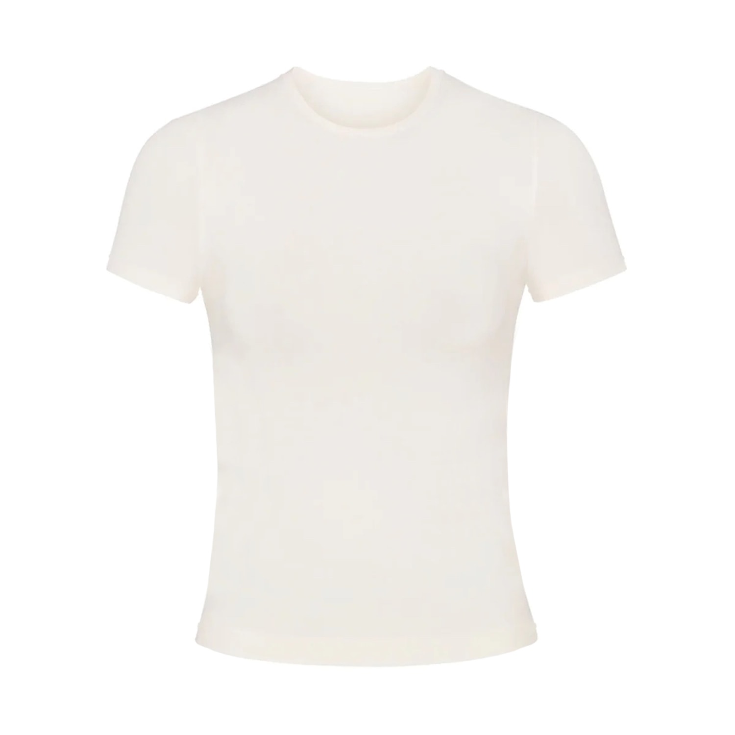 Earth Body Women's Perfect Tee With Raw-edges In White In White