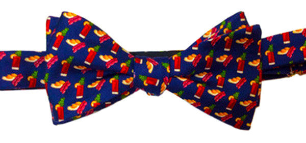 Men’s Blue Sunday Funday Bow Tie One Size Lazyjack Press