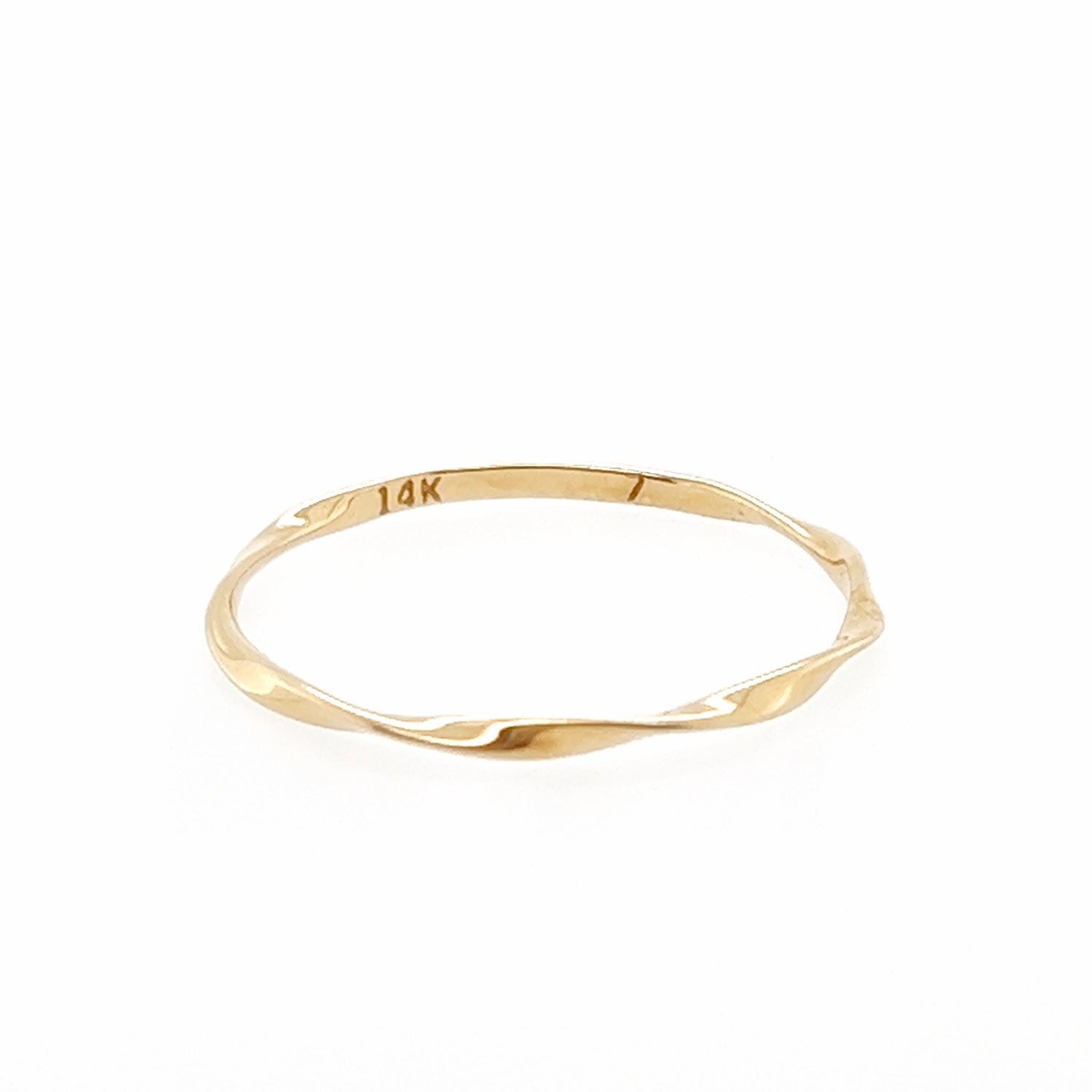 Women’s Gold Twisted Stacking Ring Qori Nyc