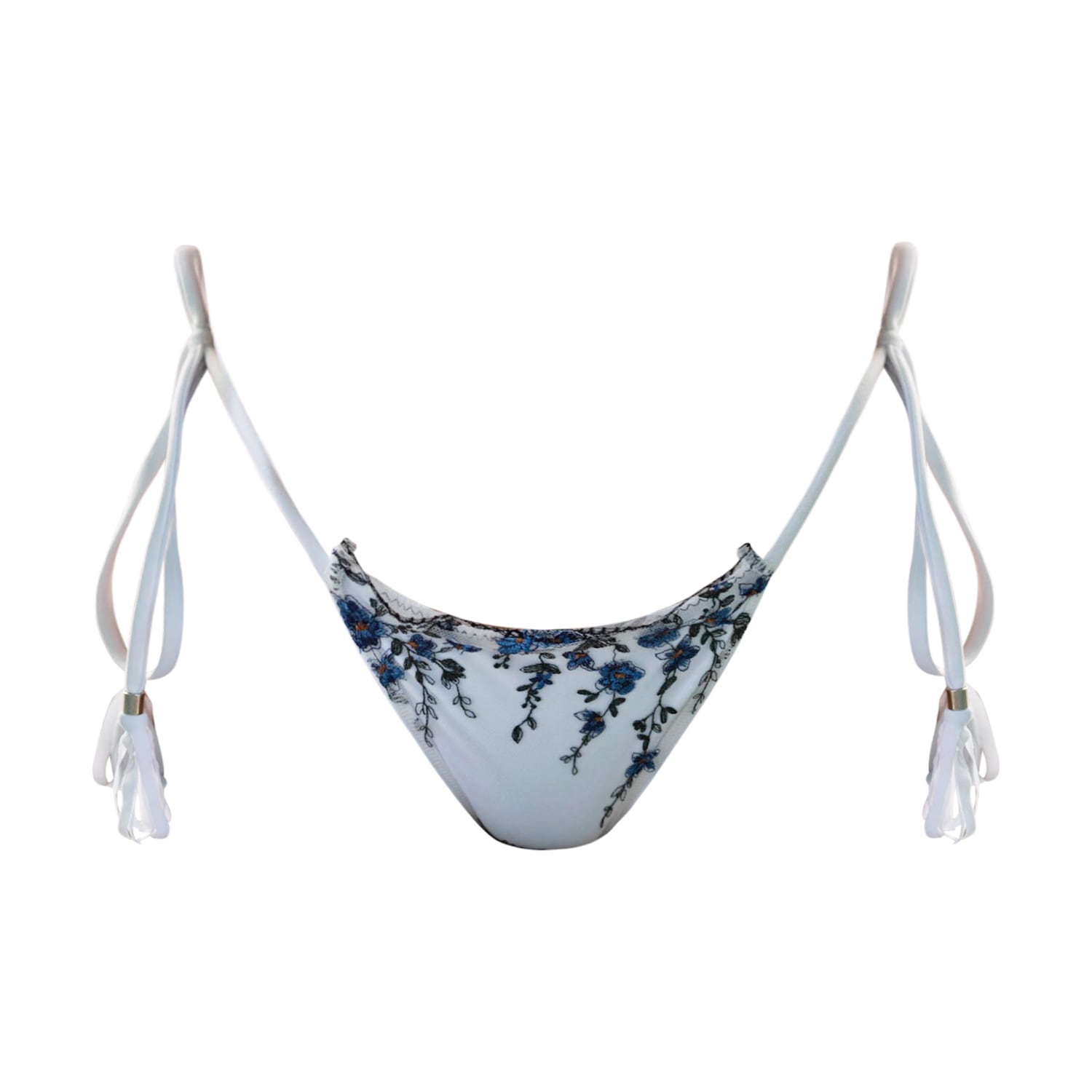 Ivy Swimwear Women's Amarys In Blue Floral Bikini Bottoms In Blue