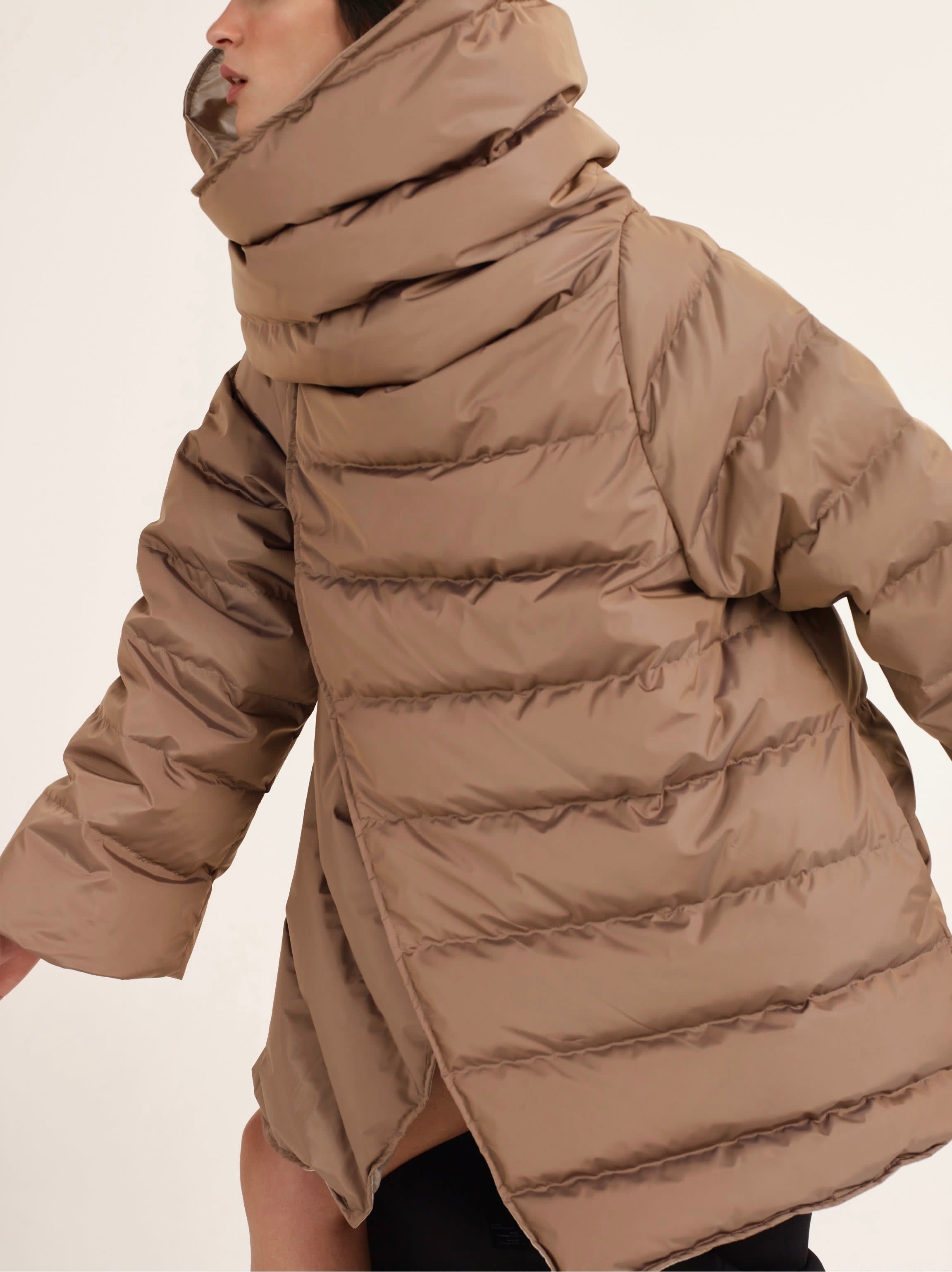 The Eco Puffer Wrap Coat