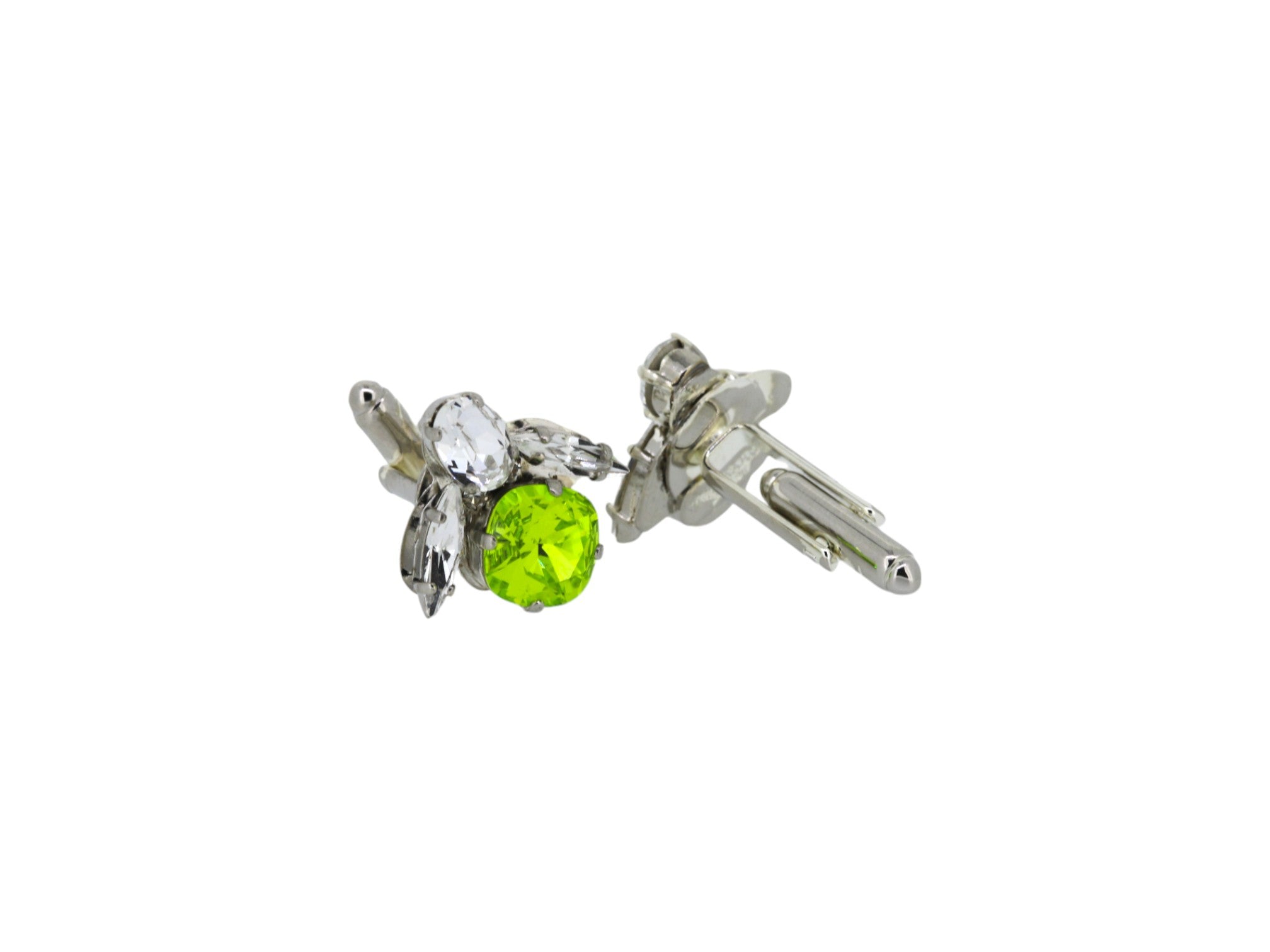 Vickisarge Men's The Green Bee Cufflinks In Platinum