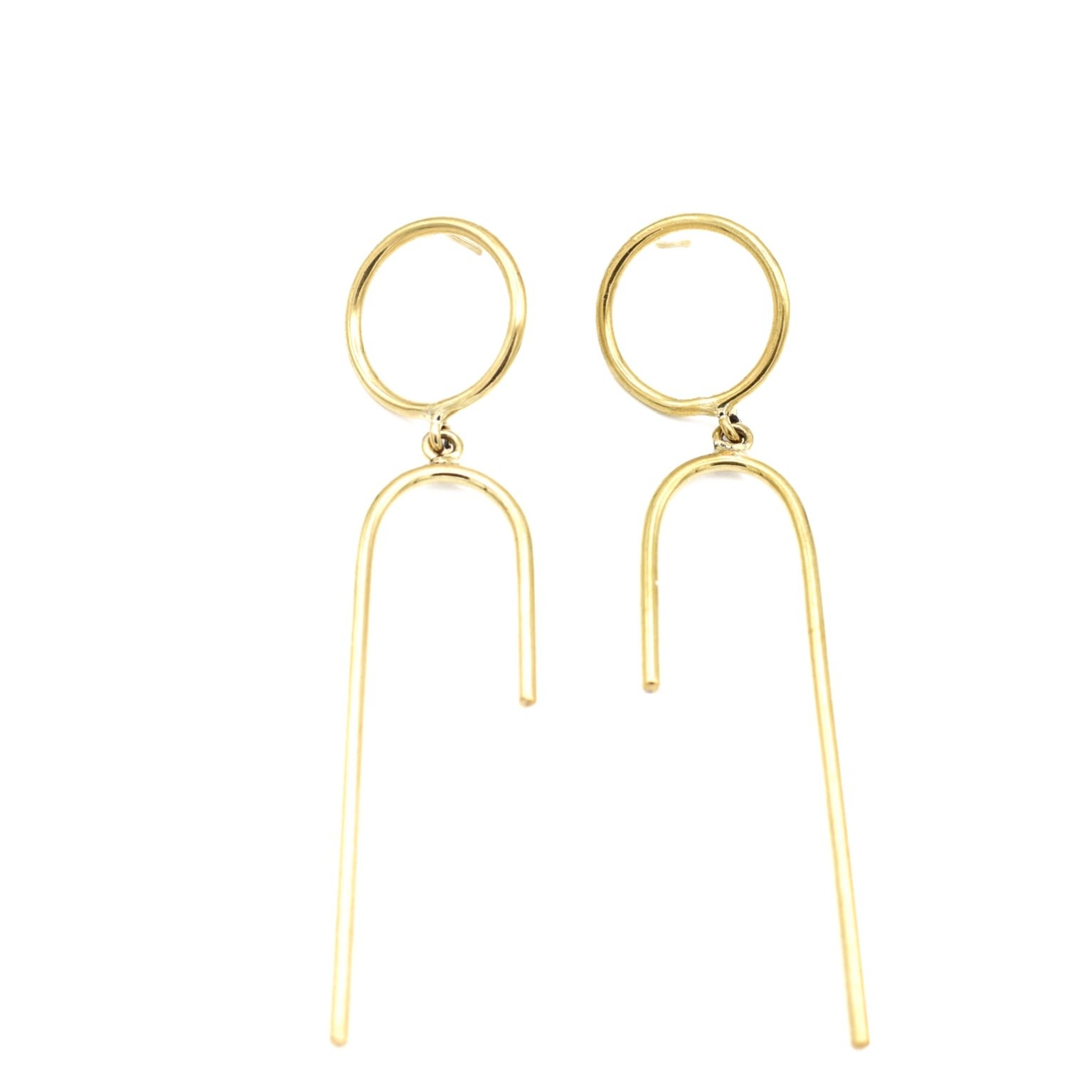 Lala Salama Women's Gold Geometric Masai Earrings In Gold