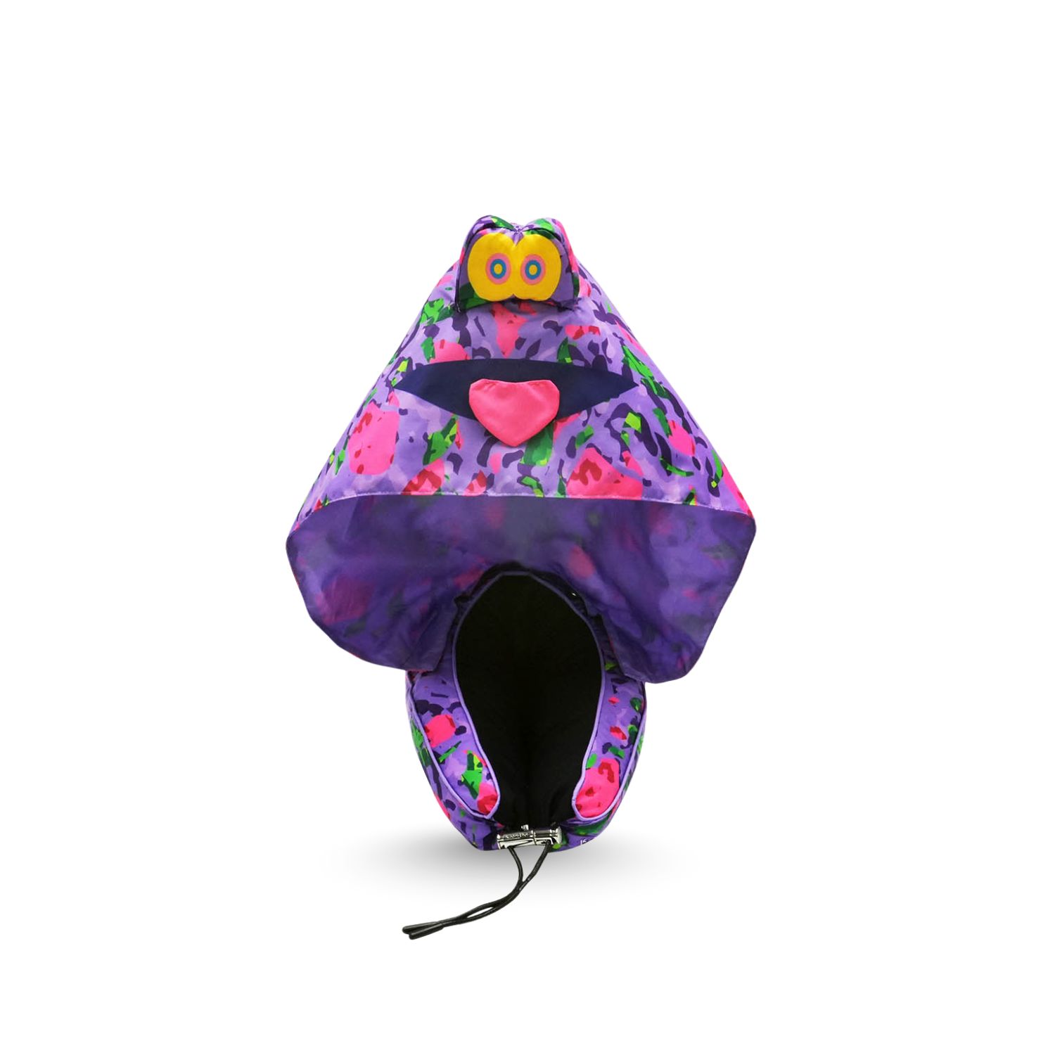 Kapture Purple Mogols - Art Bloody Travel Pillow Set In Purple