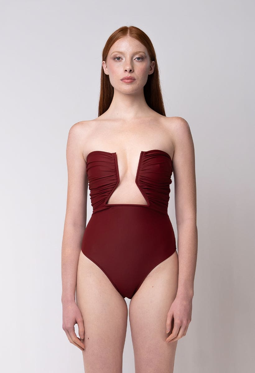 Coco De Mer One-Piece Burgundy | Nayades the label | Wolf & Badger