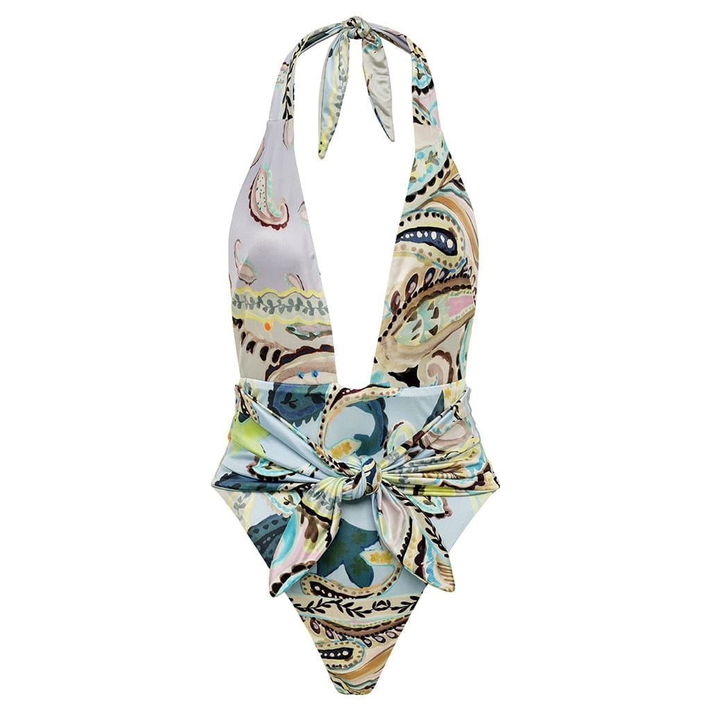 Montce Women's St. Barths Floral Tropez Tie-up One-piece