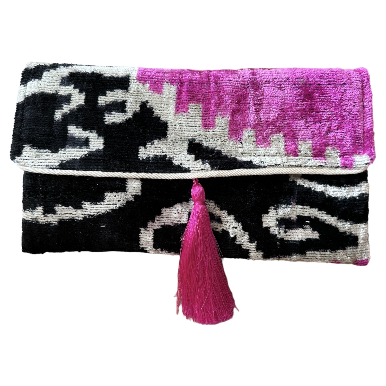 Black and pink clutch hot sale