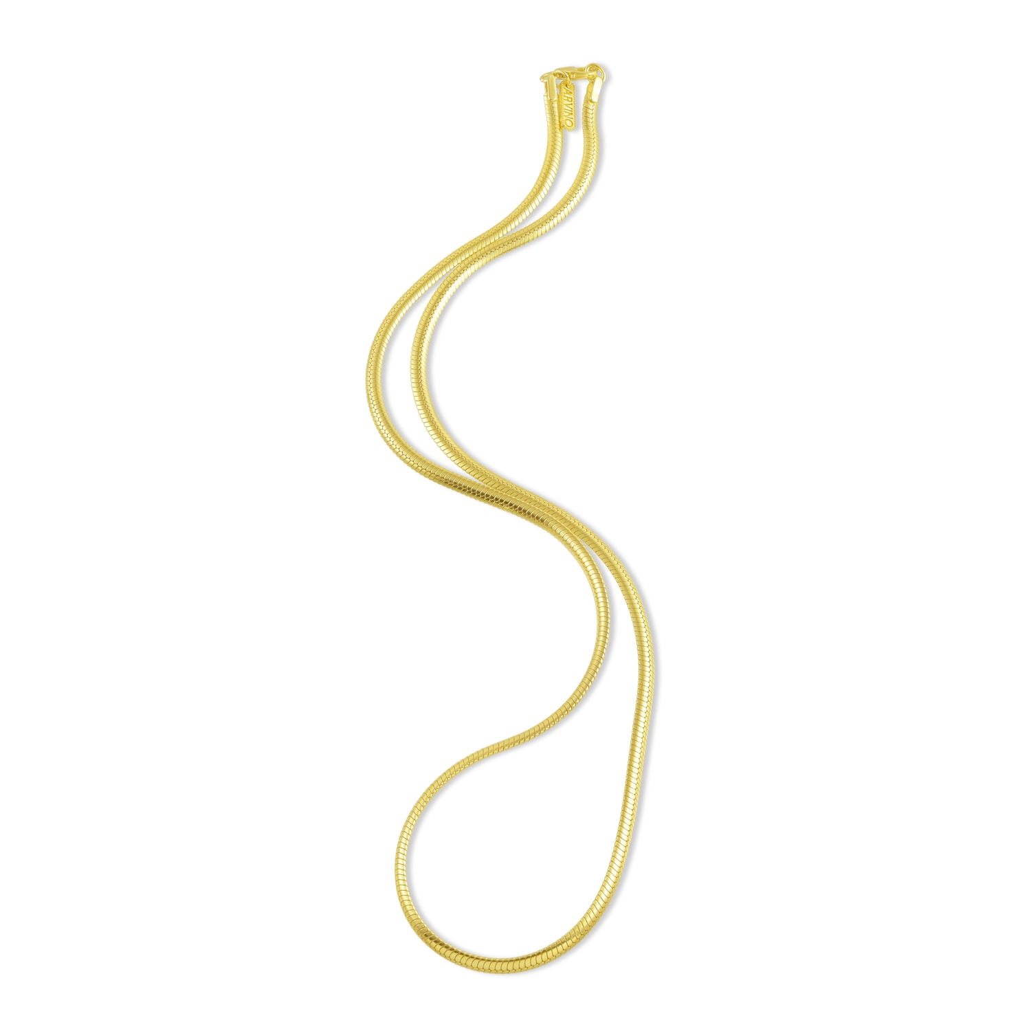 Women’s Z Snake Chain Necklace Gold Vermeil Arvino