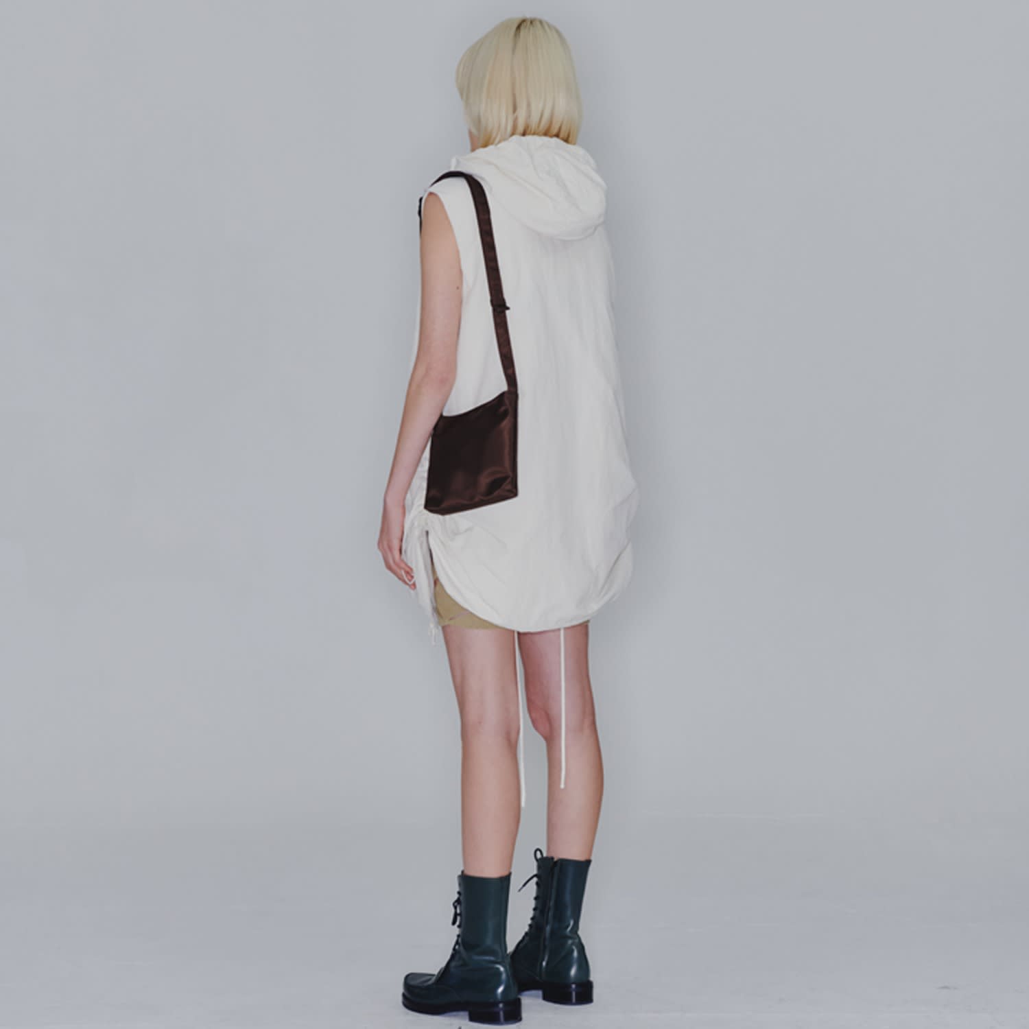 Lightweight Crossbody Bag - Brown | HAH ARCHIVE | Wolf & Badger
