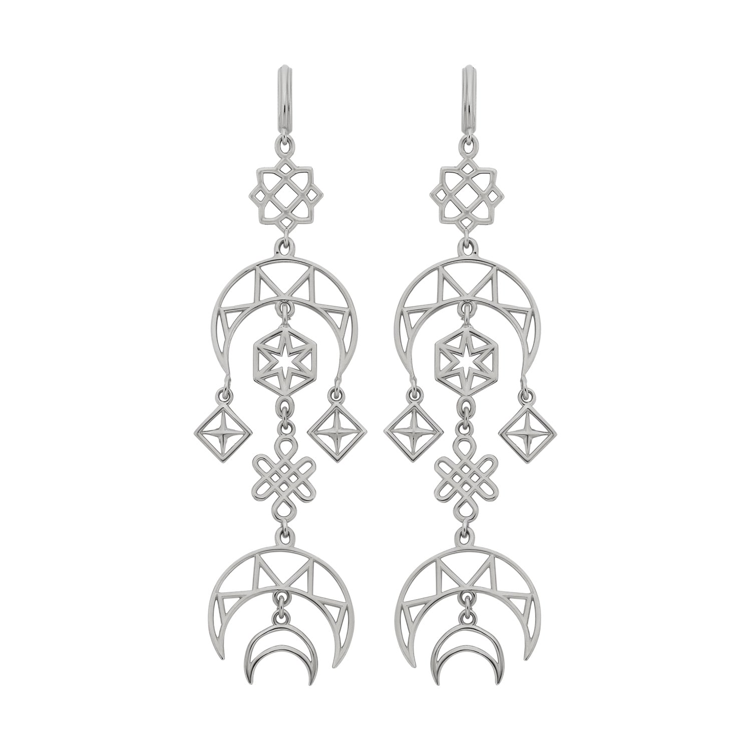 Zoe And Morgan Women's Enlightened Earrings Silver