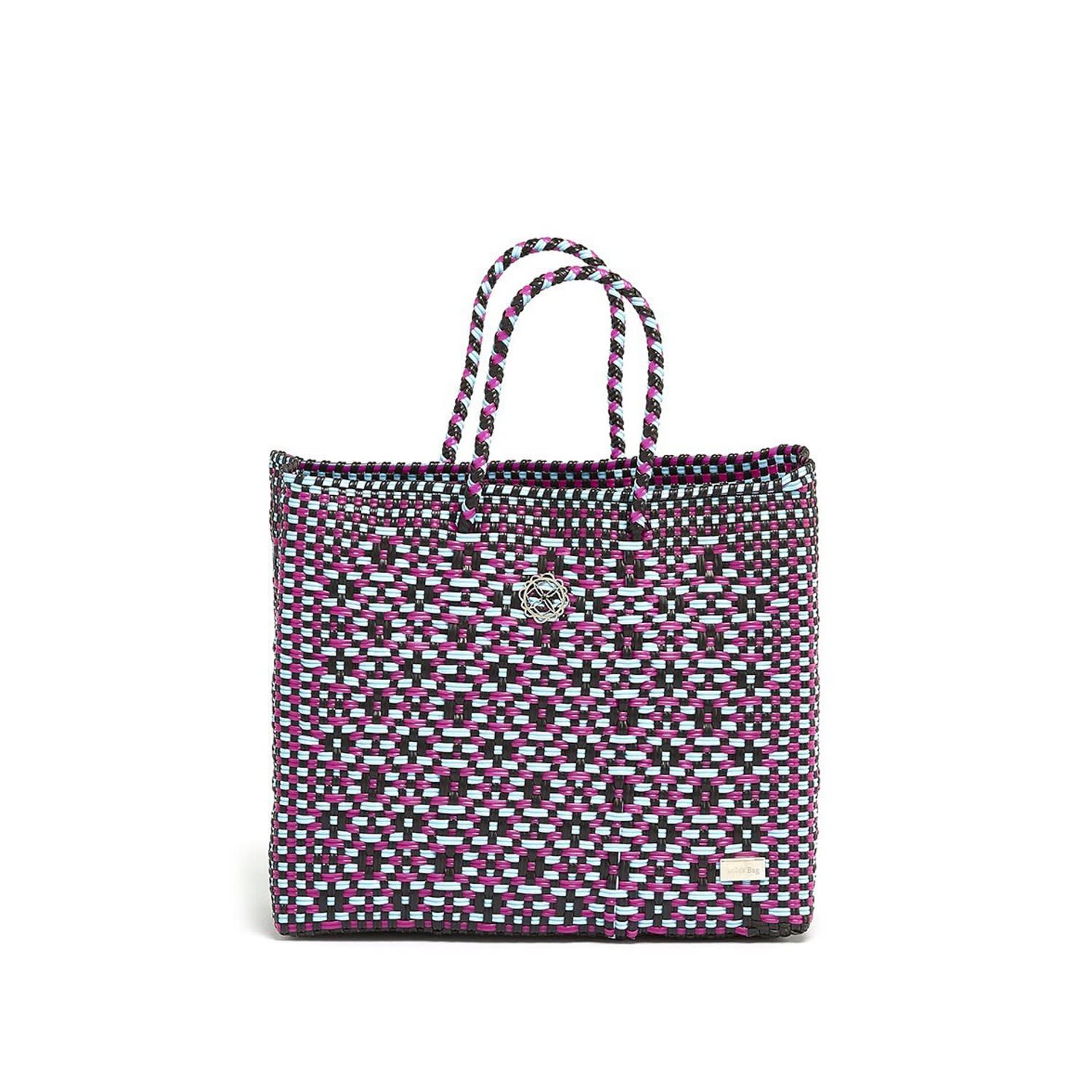 patterned tote bag