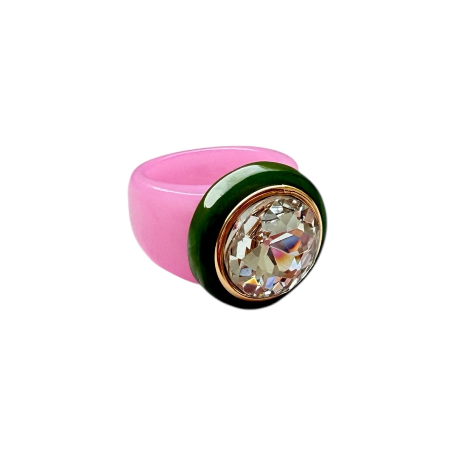 Smith & Co. Jewel Design Women's Green / Pink / Purple City Girl Ring - Pickle & Palm