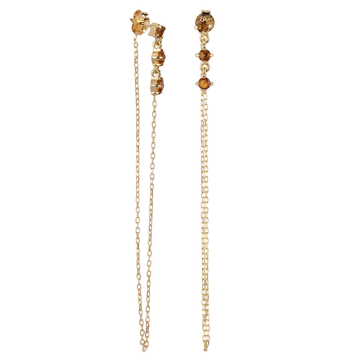 Ana Dyla Women's Azra Citrine Earrings In Gold