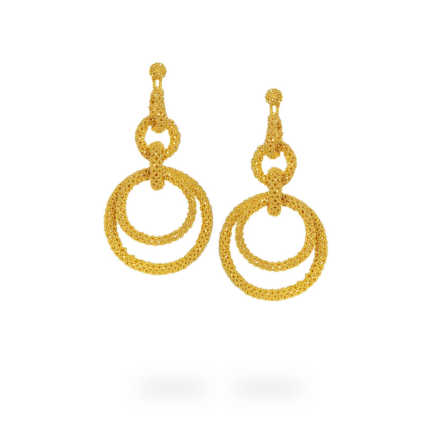 Women’s 5 Hoop Earrings - Gold Kuu