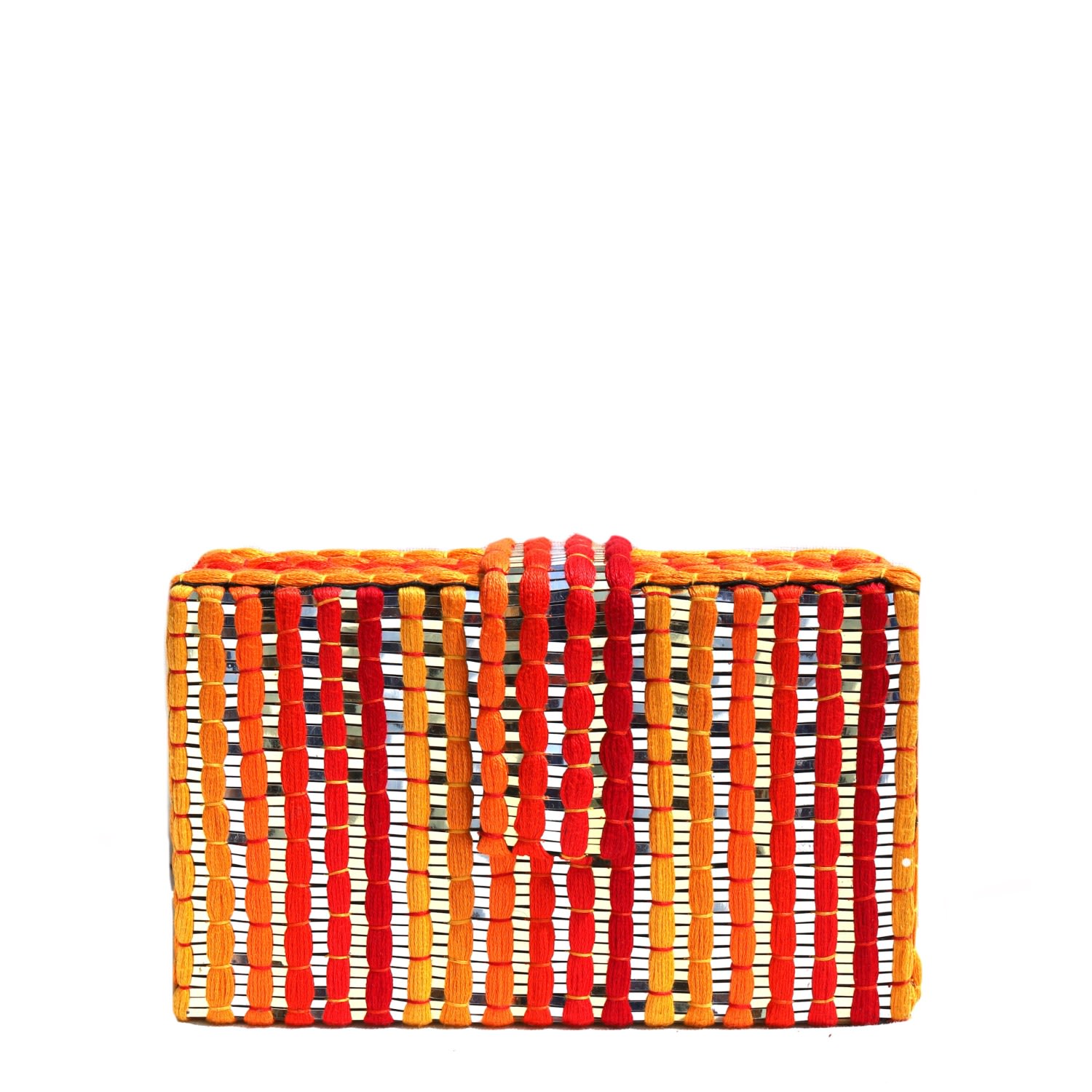 Simitri Women's Yellow / Orange / Red Sunset Dori Clutch In Yellow/orange/red