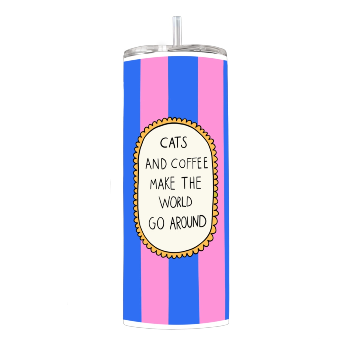 The Paper Tail Cats And Coffee - Stainless Steel Tumbler