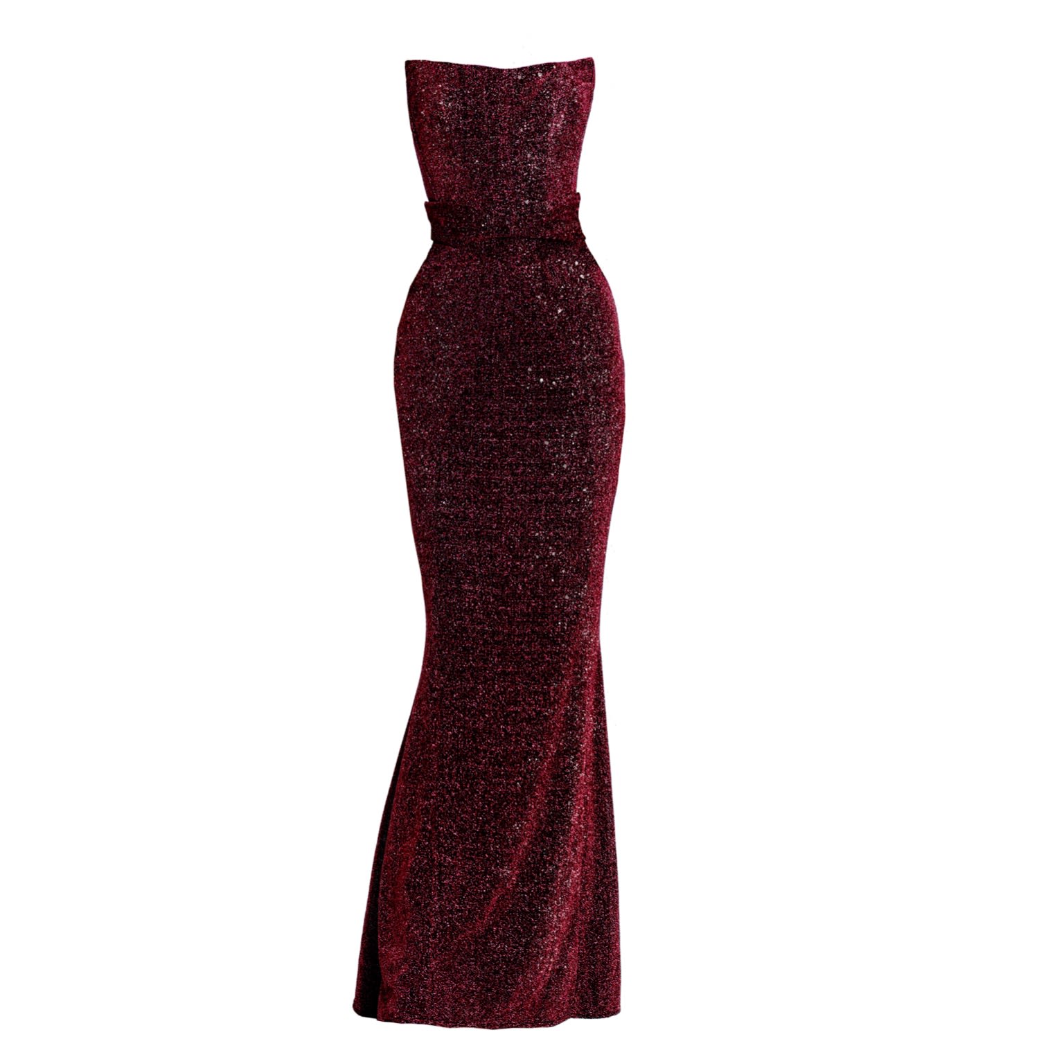Angelika Jozefczyk Women's Red Moon Shimmering Evening Gown Burgundy In Red