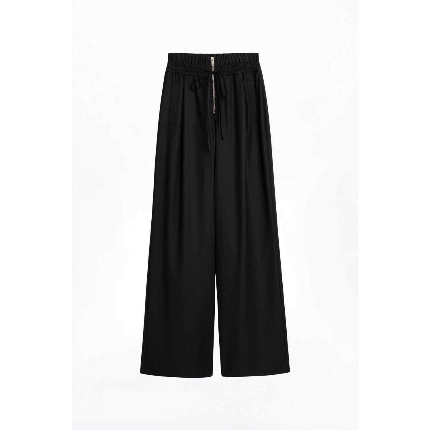 Nocturne Drawstring Waist Relaxed Pants In Black
