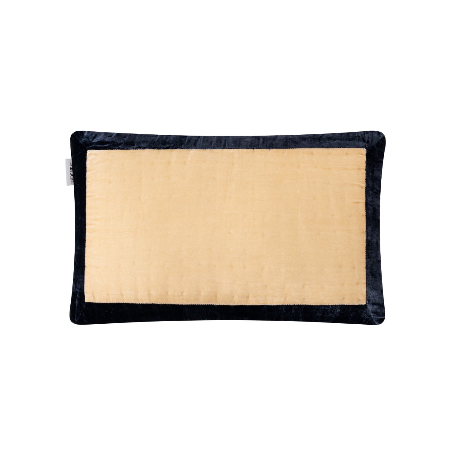 Annam Oblong Cushion - Sand X Midnight Blue The Annam House