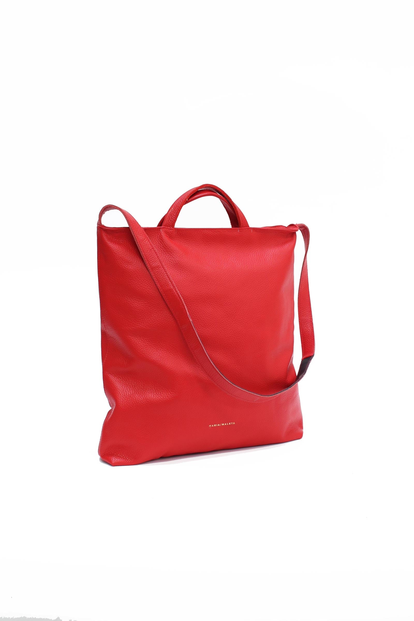 Women’s Shopping Bag - Red One Size Maria Maleta