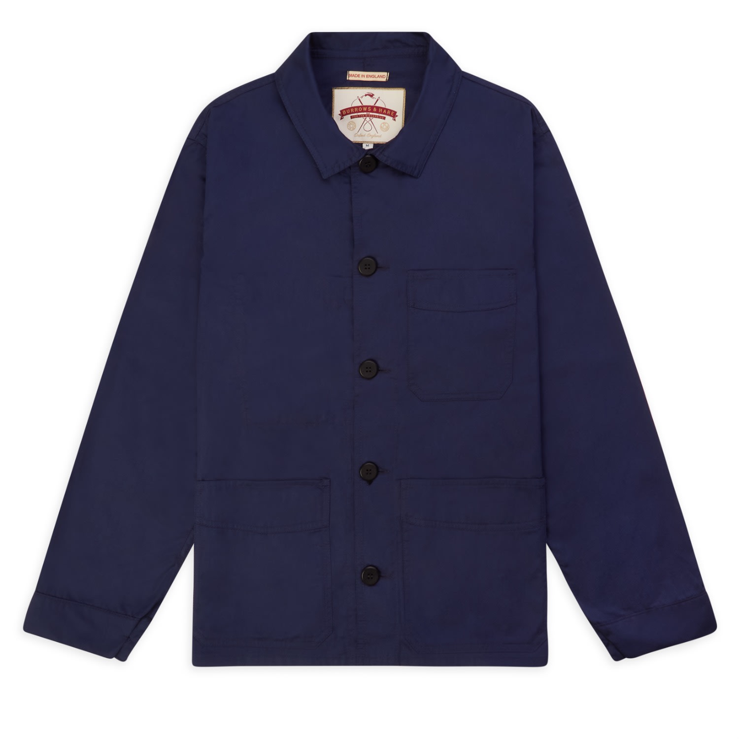 Men’s Blue Albion Jacket - Navy XXL Burrows & Hare