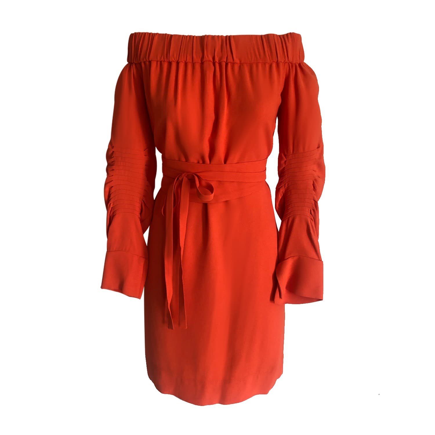 petite orange dress