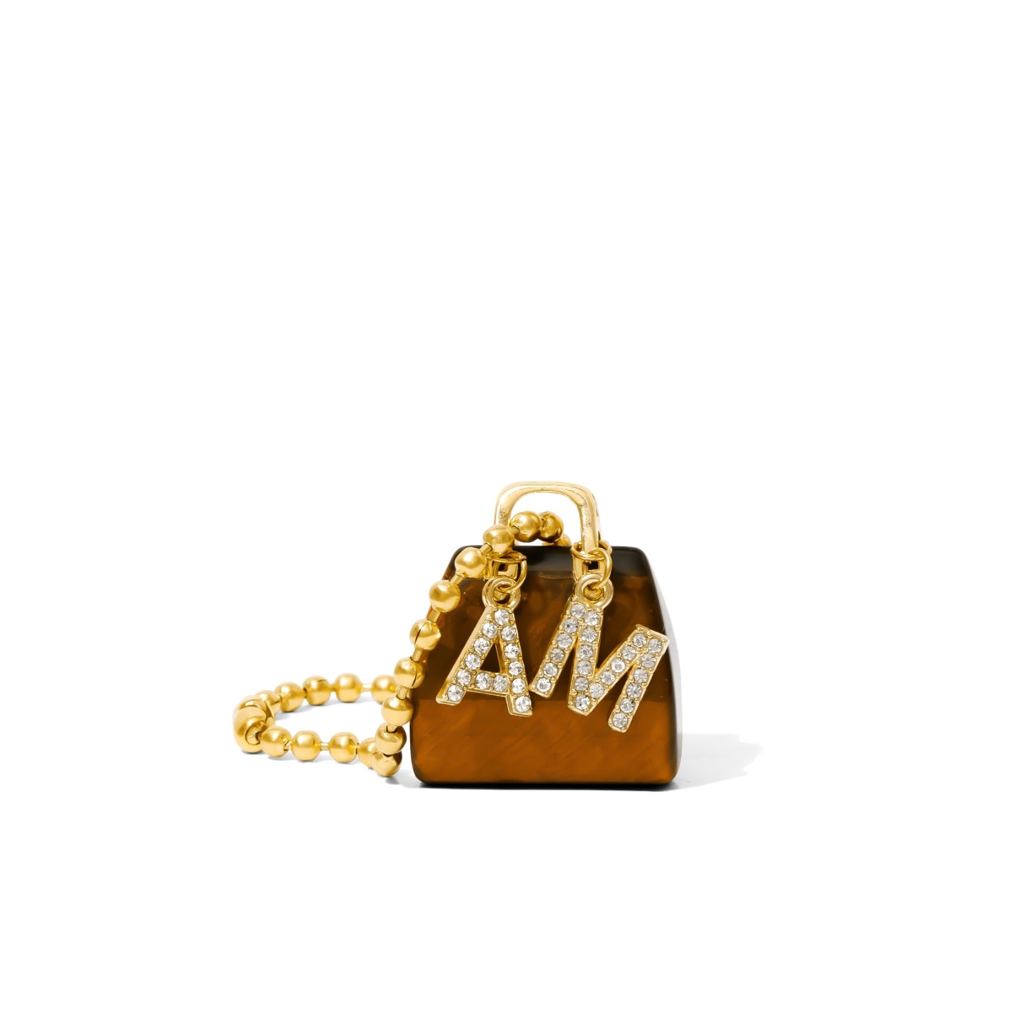 Already Mine Ny Women's Brown / Gold Tiger's Eye Handbag Charm With Already Mine Charm – Confidence & Good Fortune