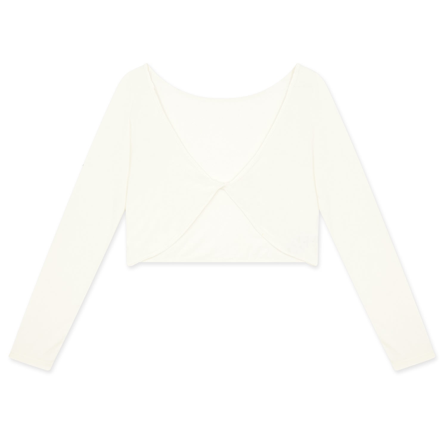 Jilla Active Women's Neutrals Radiance Twist Front Bamboo Top - Cream In White