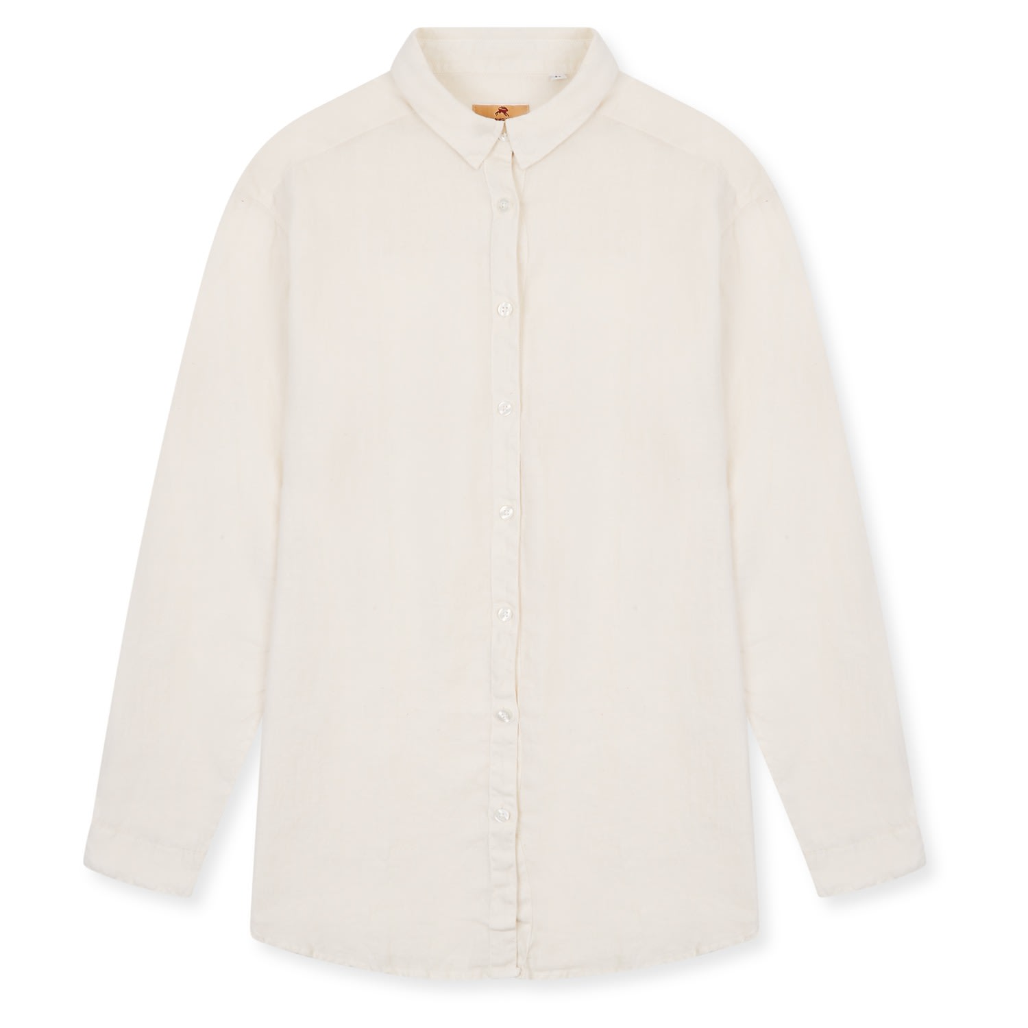 Burrows And Hare Neutrals Women's Linen Shirt - Ecru In Beige