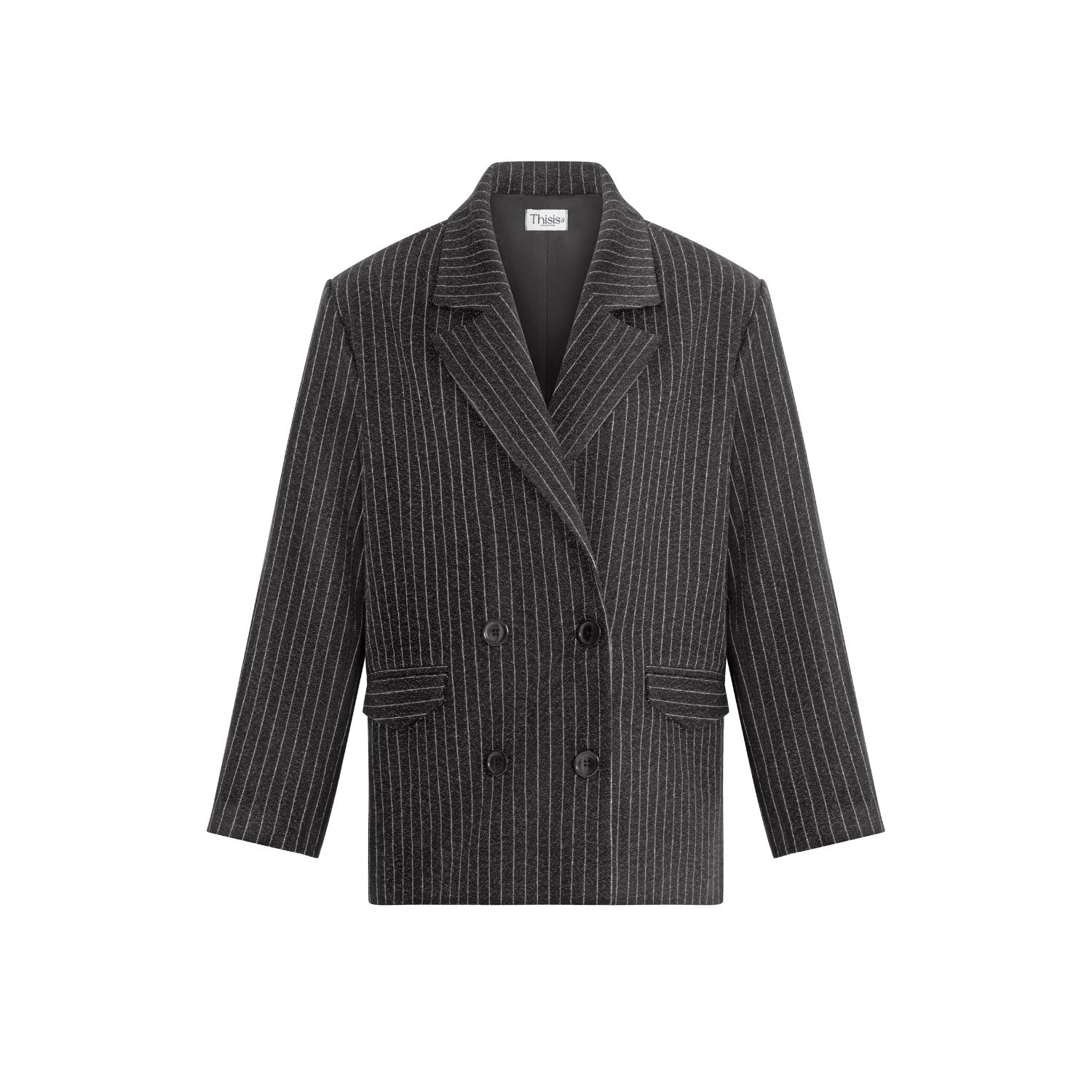 Women's Grey Sansa Jacket - Dark Gray | Large | Thisisu Collection