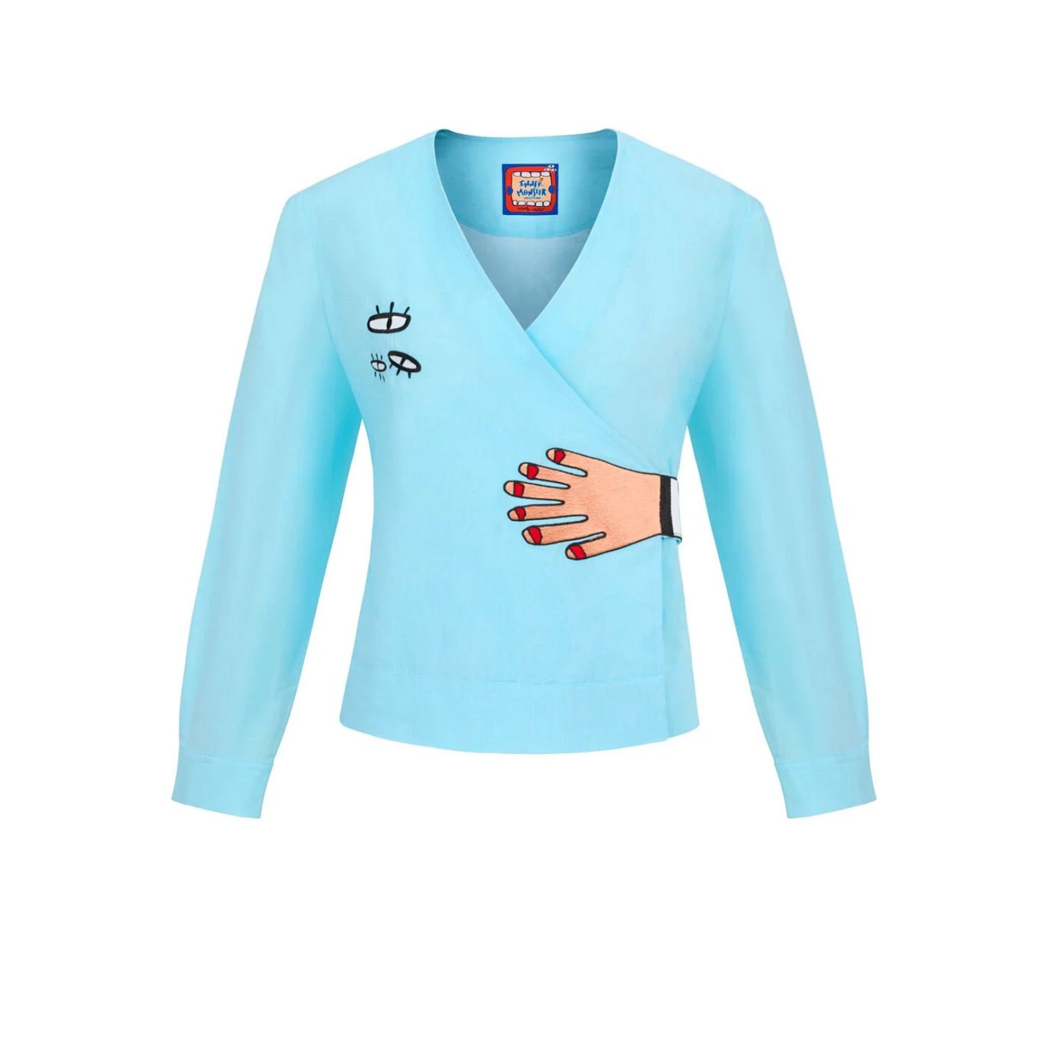 King Naked Women's Blue Gaze Upon Me Wrap Shirt In Blue