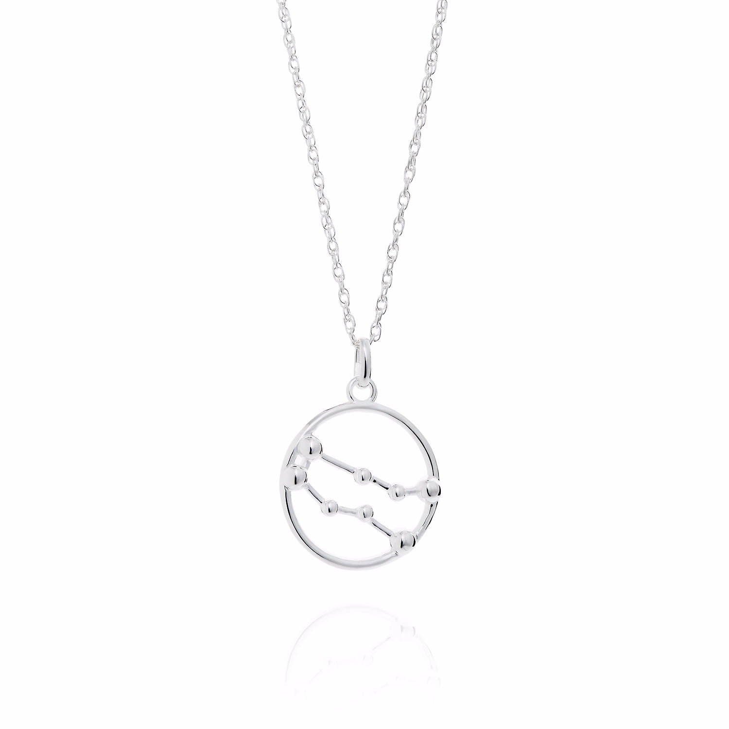 Women’s Silver Gemini Astrology Necklace Yasmin Everley Jewellery