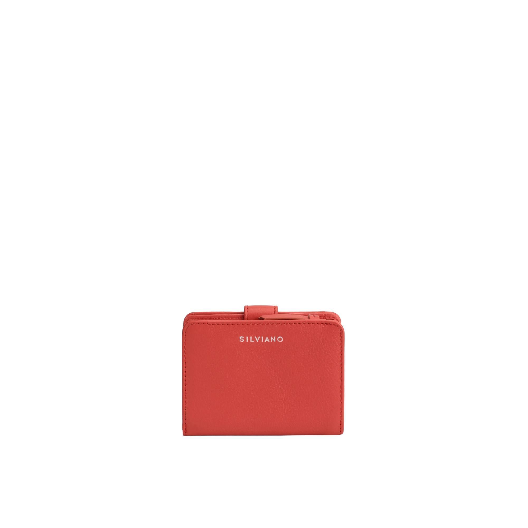 Women’s Silviano Lindsey Bi Fold Trackable Wallet - Striking Red Statement