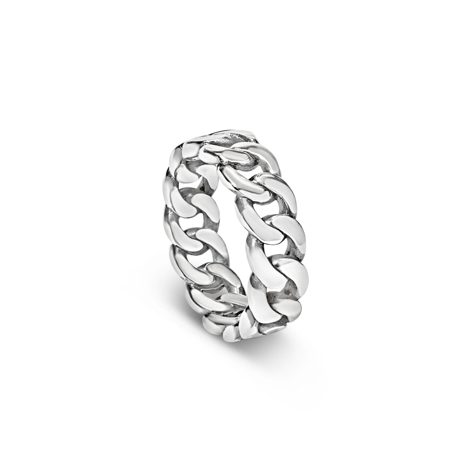 Men’s Cuban Chain Ring - Silver Loupn