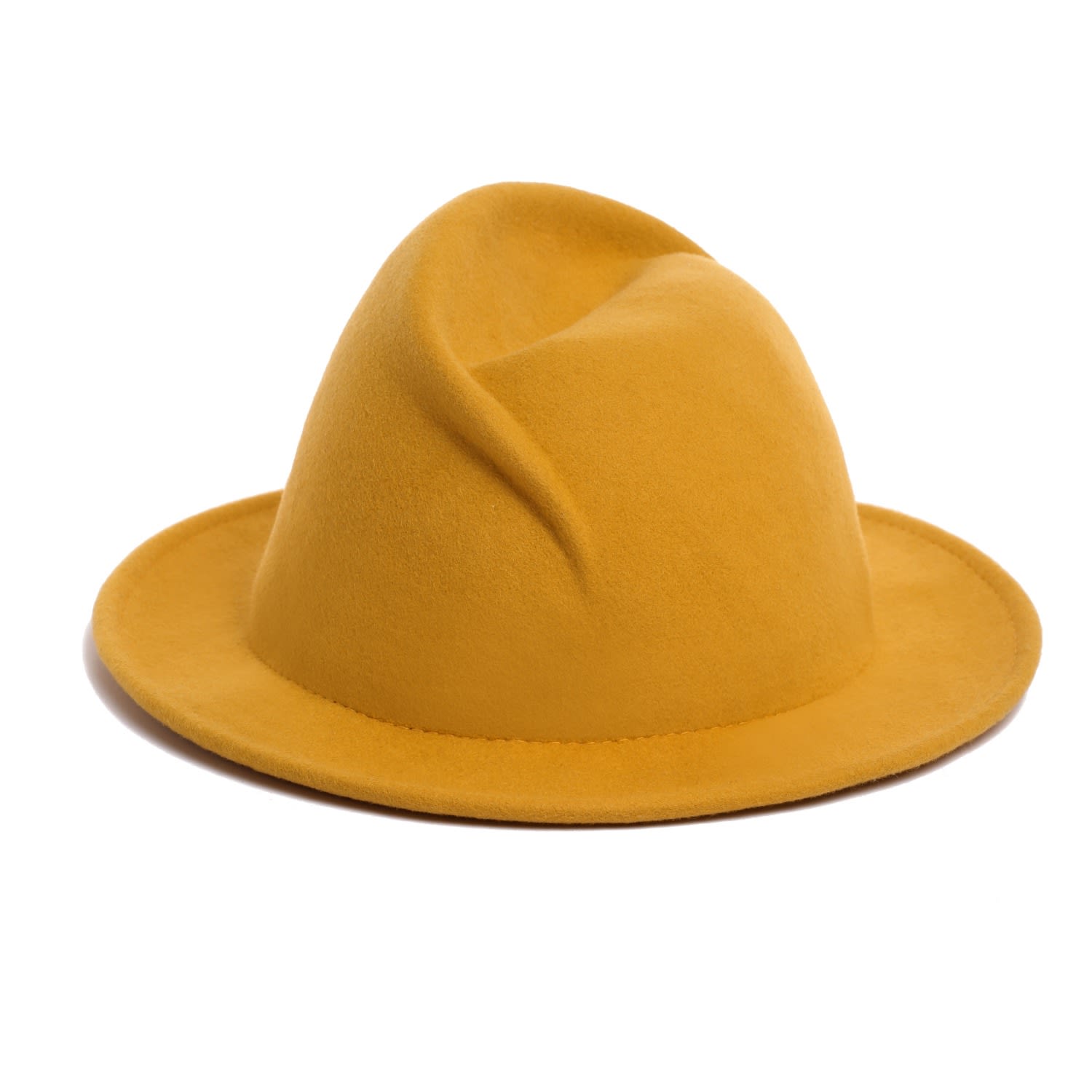 Justine Hats Women's Yellow / Orange Stylish Felt Hat