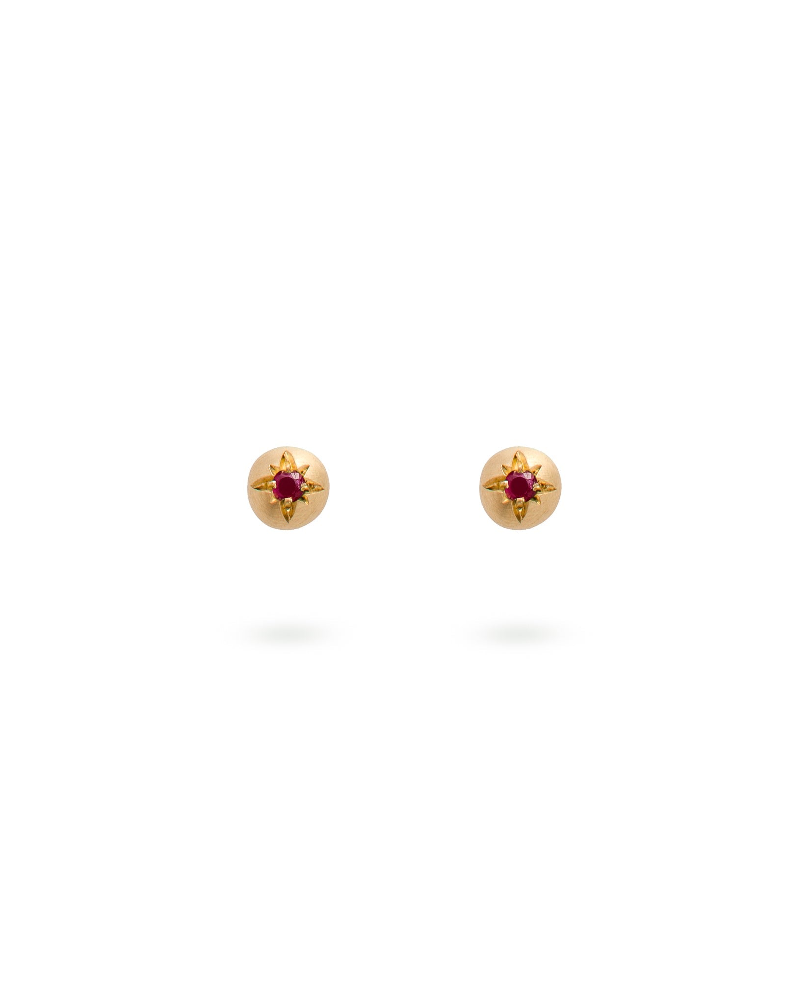 Eloise Jewelry Women's Red Moon Earrings Ruby In Red